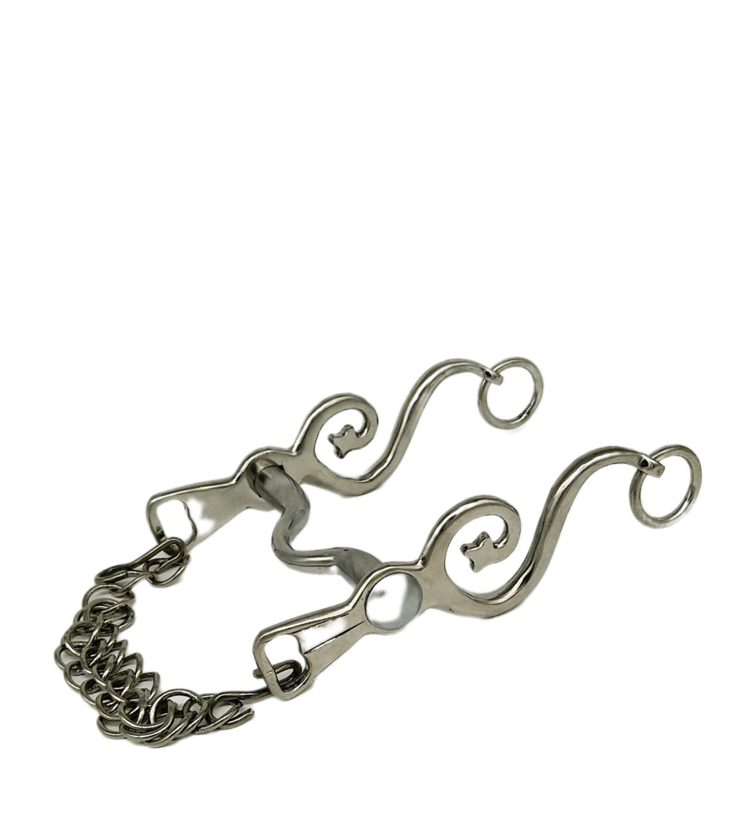Kandare Spanish Baroque Portuguese Show - 12.5 to 16.5 | Gold & Silver Colors | Includes Chin Chain (13.5 Silver) - International Shipping Available - Buy Online on GoSupps.com