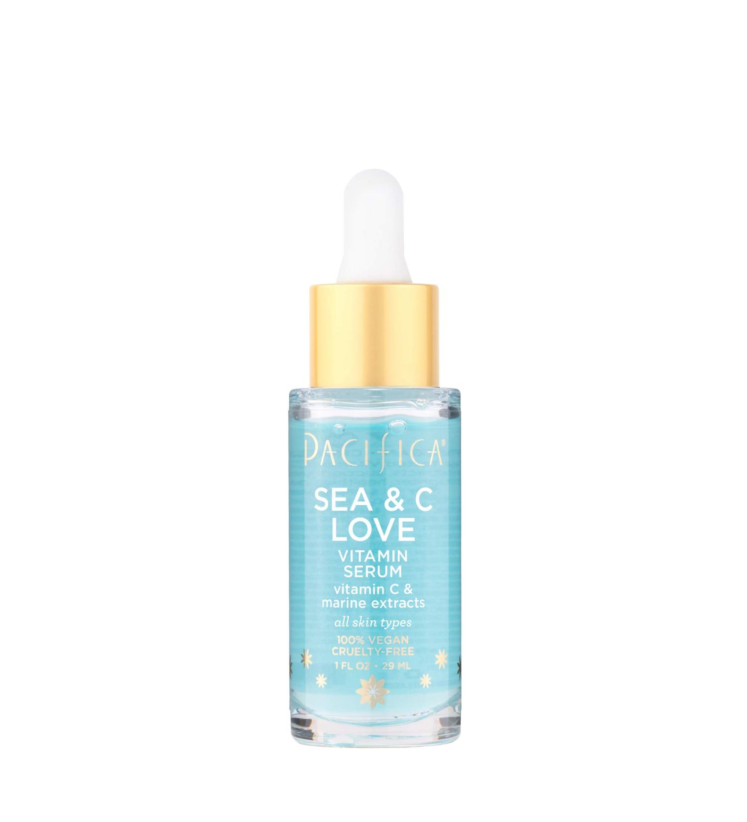 Pacifica Sea & C Love Vitamin C Serum 1 fl oz | Brightening & Anti-Aging | Natural Skincare - Buy Online on GoSupps.com