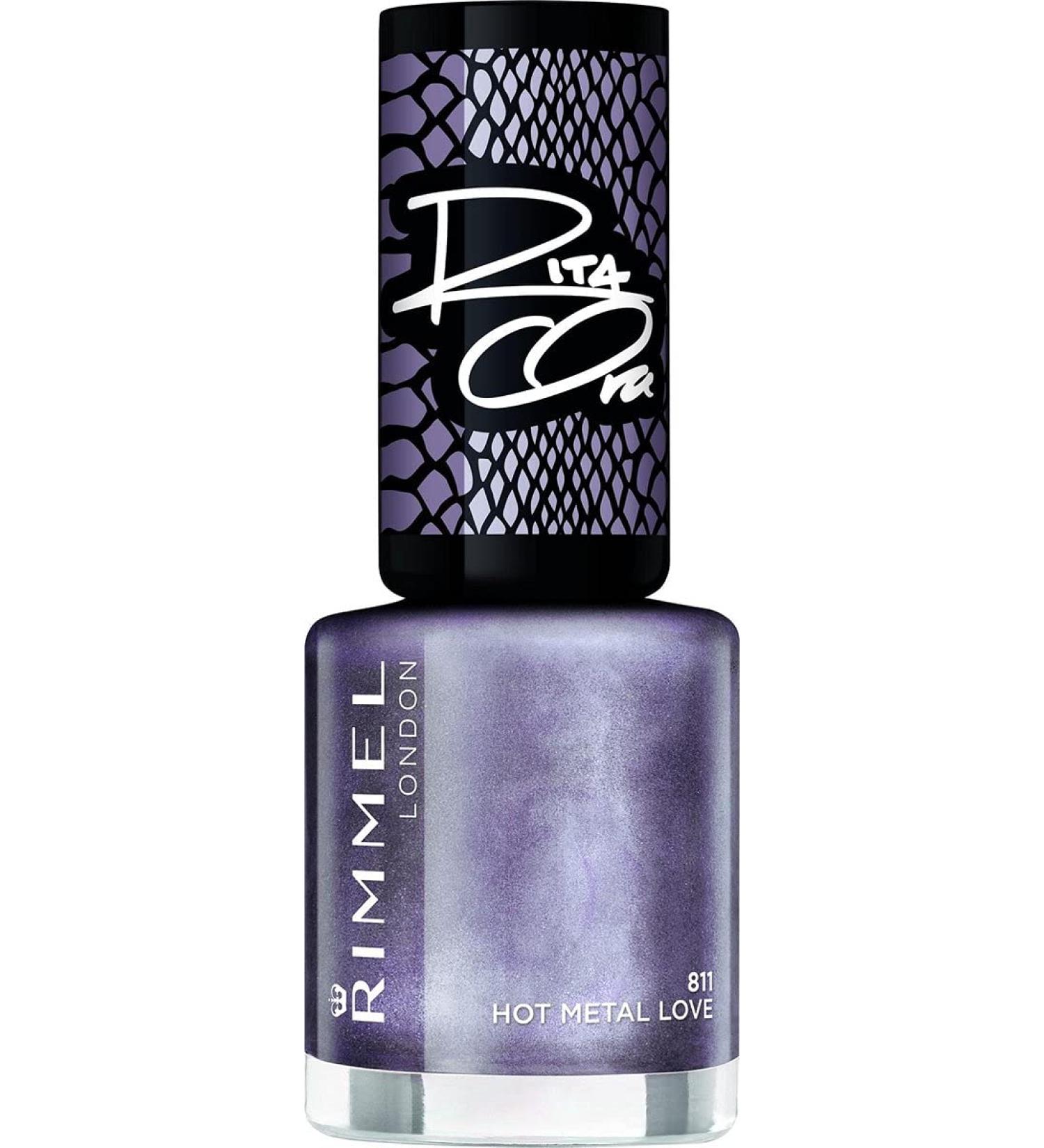 Rimmel London Rita Ora 60 Seconds Super Shine Nail Polish 811 Hot Metal Love 8 ml Packaging May Vary - Buy Online on GoSupps.com