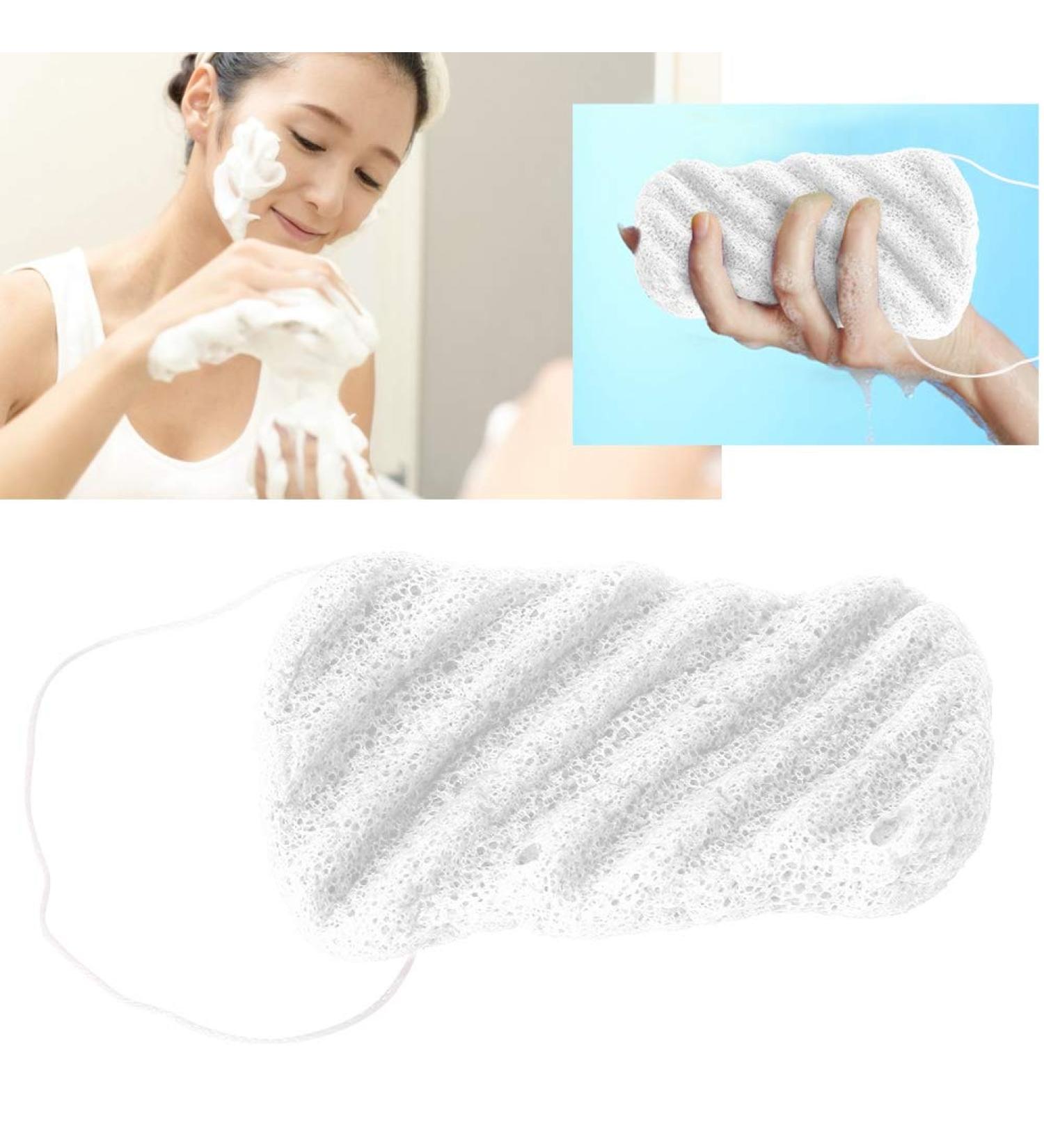 Body Konjac Wash Long Wave Type Big Size Face Flutter Natural Facial Body Care Sponges Dry 01# - Buy Online on GoSupps.com
