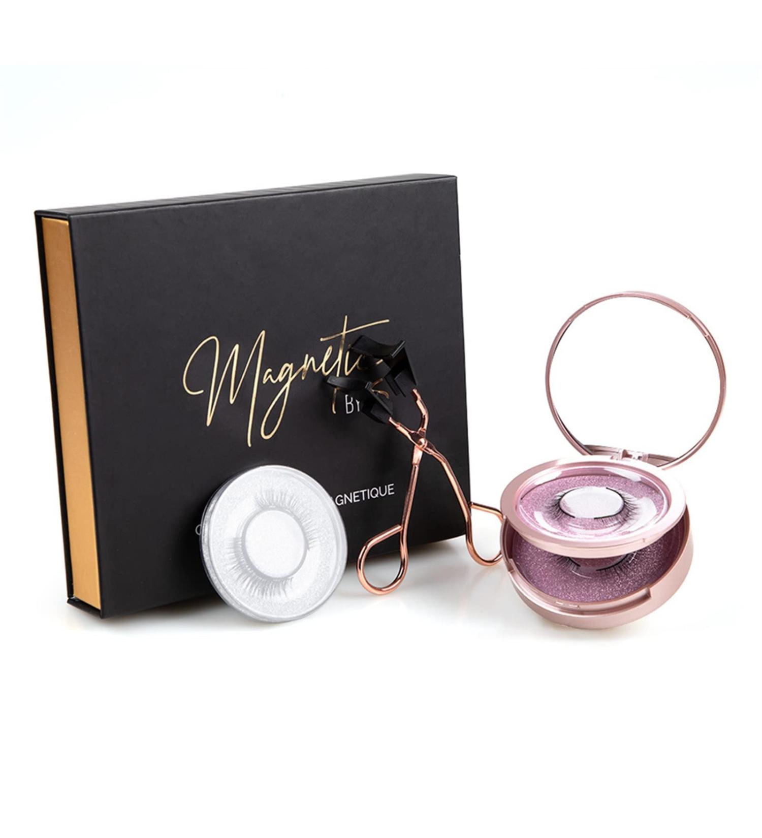 Magnets False Eyelashes | Reusable Magnetic Lashes With Applicator | 3D Soft Natural Look Reusable Eyelashes For Bigger And Brighter Eyes Stunning Look Eelogoo - Buy Online on GoSupps.com