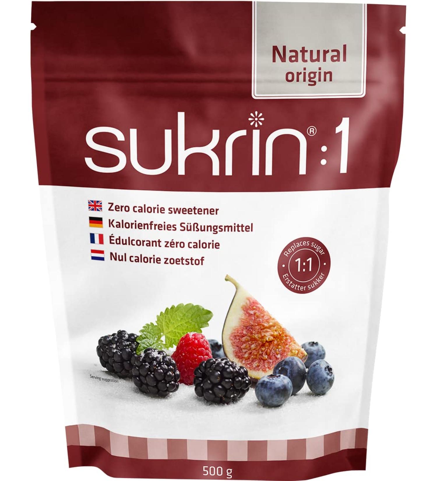Sukrin: 1 - 500g Bag | Low-Calorie Sugar Alternative for Baking & Cooking - Shop Internationally - Buy Online on GoSupps.com