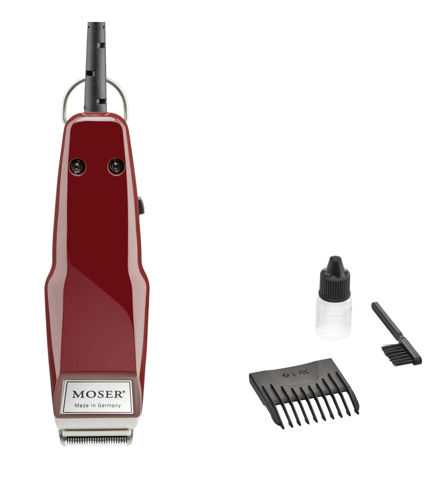 Moser 1411 Professional Mini Hair Trimmer Set - Bordeaux | 4-Piece International Shipping dispon vel - Buy Online on GoSupps.com