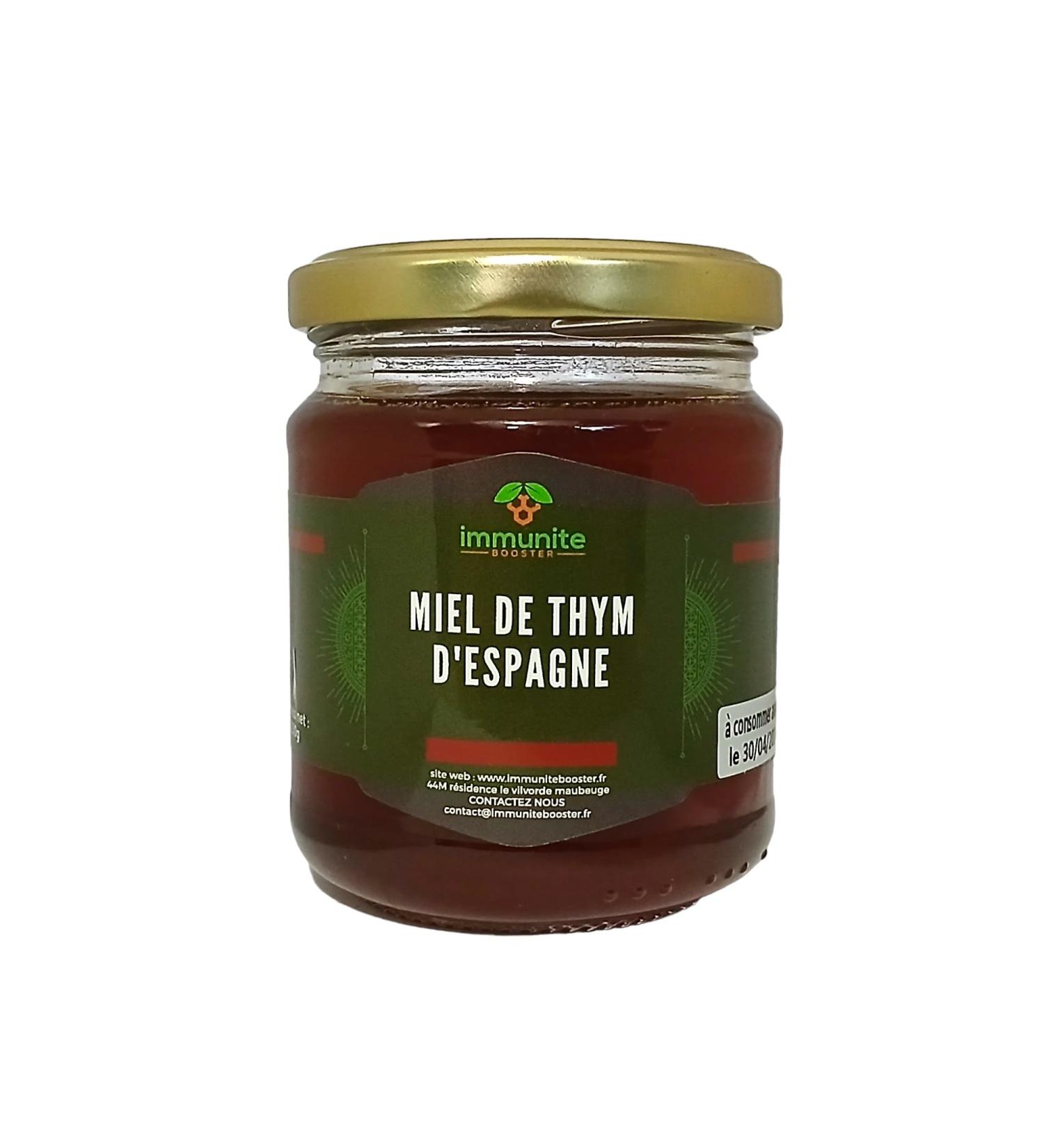 Pure Spanish Thyme Honey - 250g Net Weight - Pure and Natural Honey from Spain - immunite BOOSTER - Buy Online on GoSupps.com