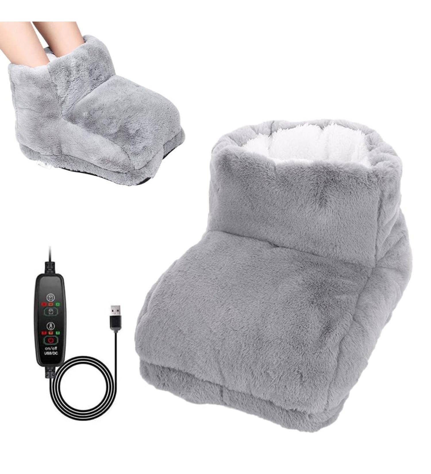 Fivtsme 12V Electric Foot Warmer - 3 Heating Levels Washable Liner Auto Shut-Off & Overheat Protection - Ideal for Men & Women - International Shipping Available - Buy Online on GoSupps.com