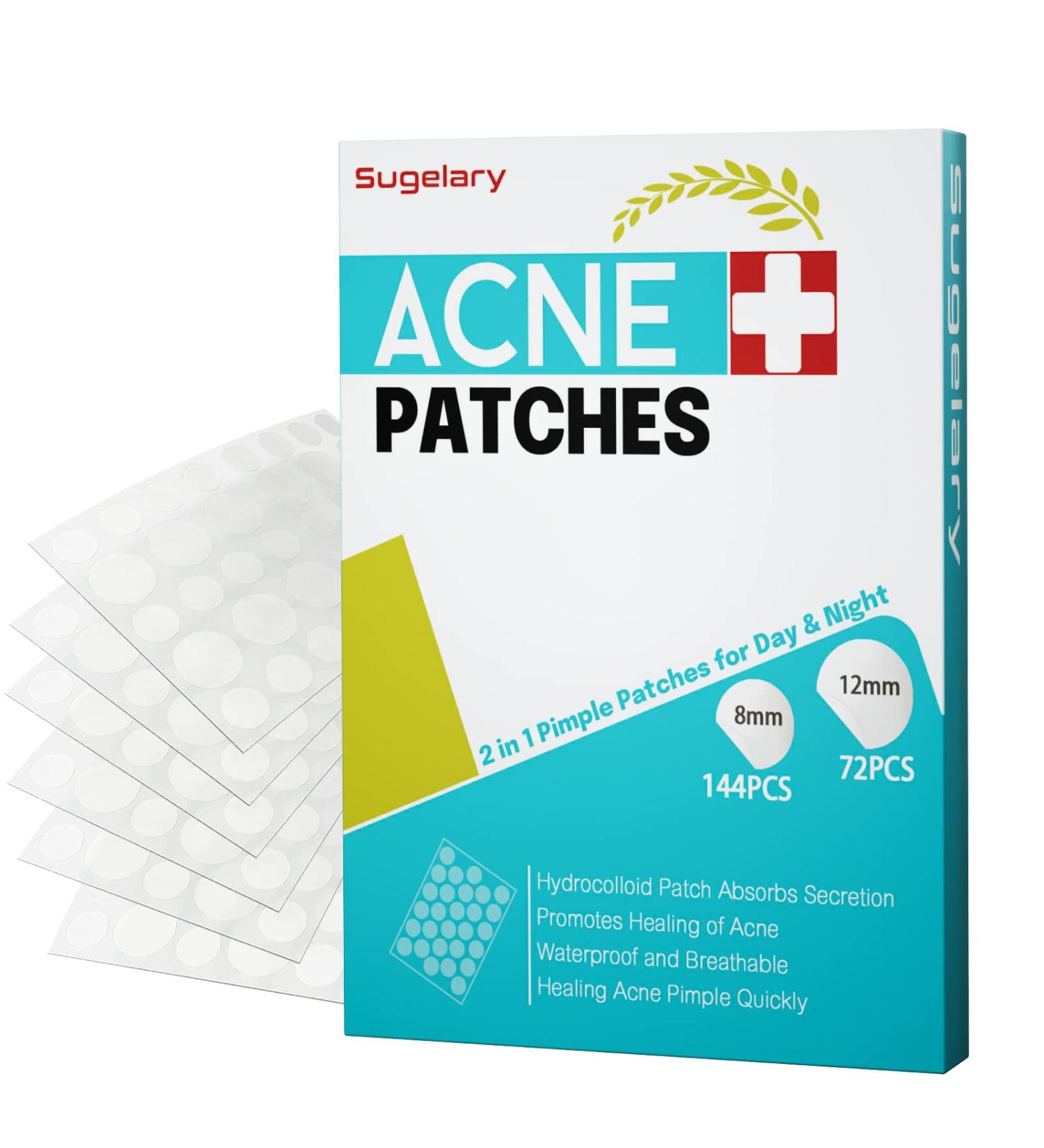 216 Pcs Invisible Hydrocolloid Pimple Patches with Tea Tree Oil - Waterproof & Breathable Acne Treatment for Day & Night - Buy Online on GoSupps.com