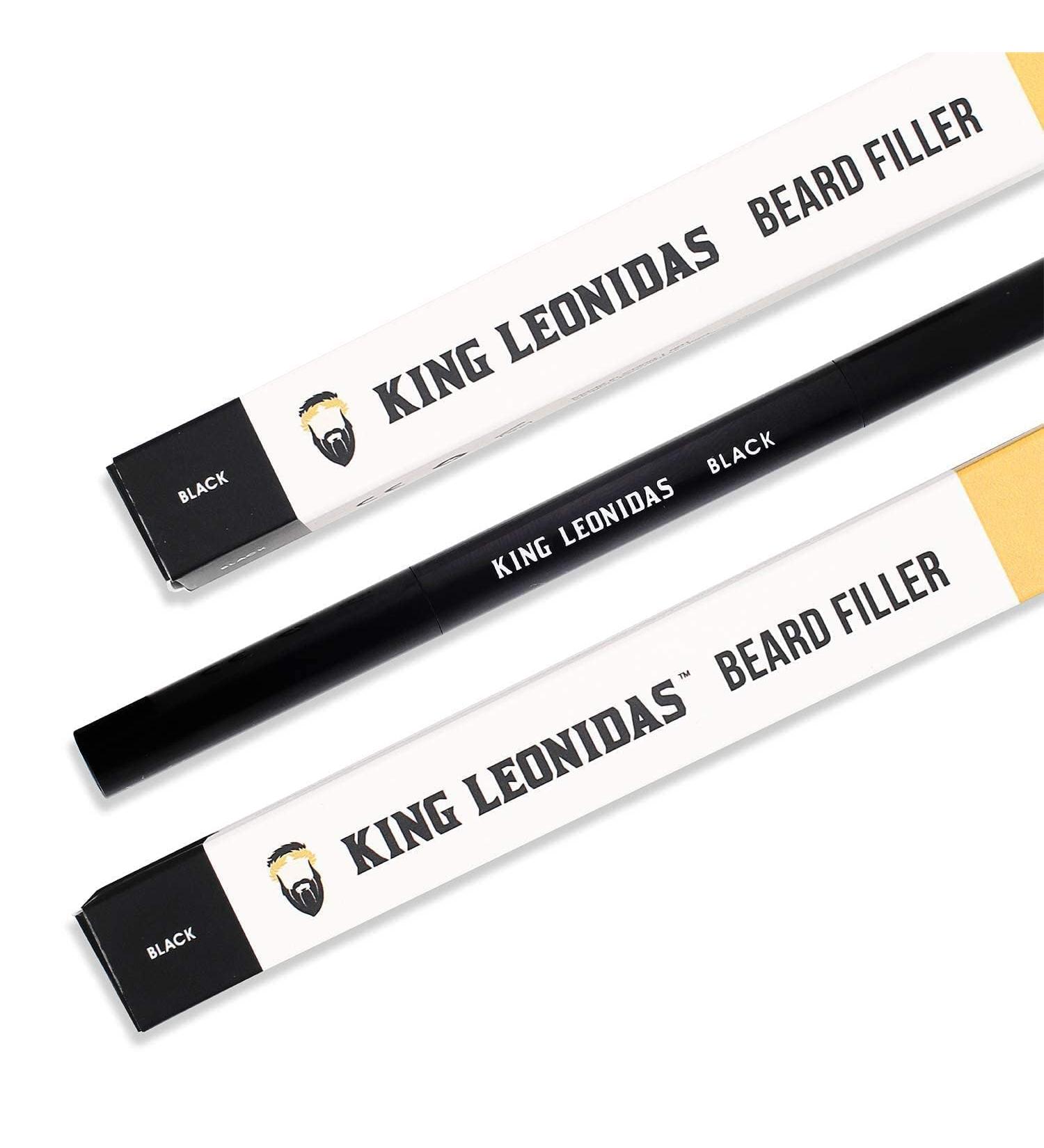 King Leonidas Beard Pencil Filler for Men - Black Water-Resistant Beard Liner Pen - Beard Shaper & Definer for Patchy Beards -Facial Hair Darkener for Natural Look - Buy Online on GoSupps.com