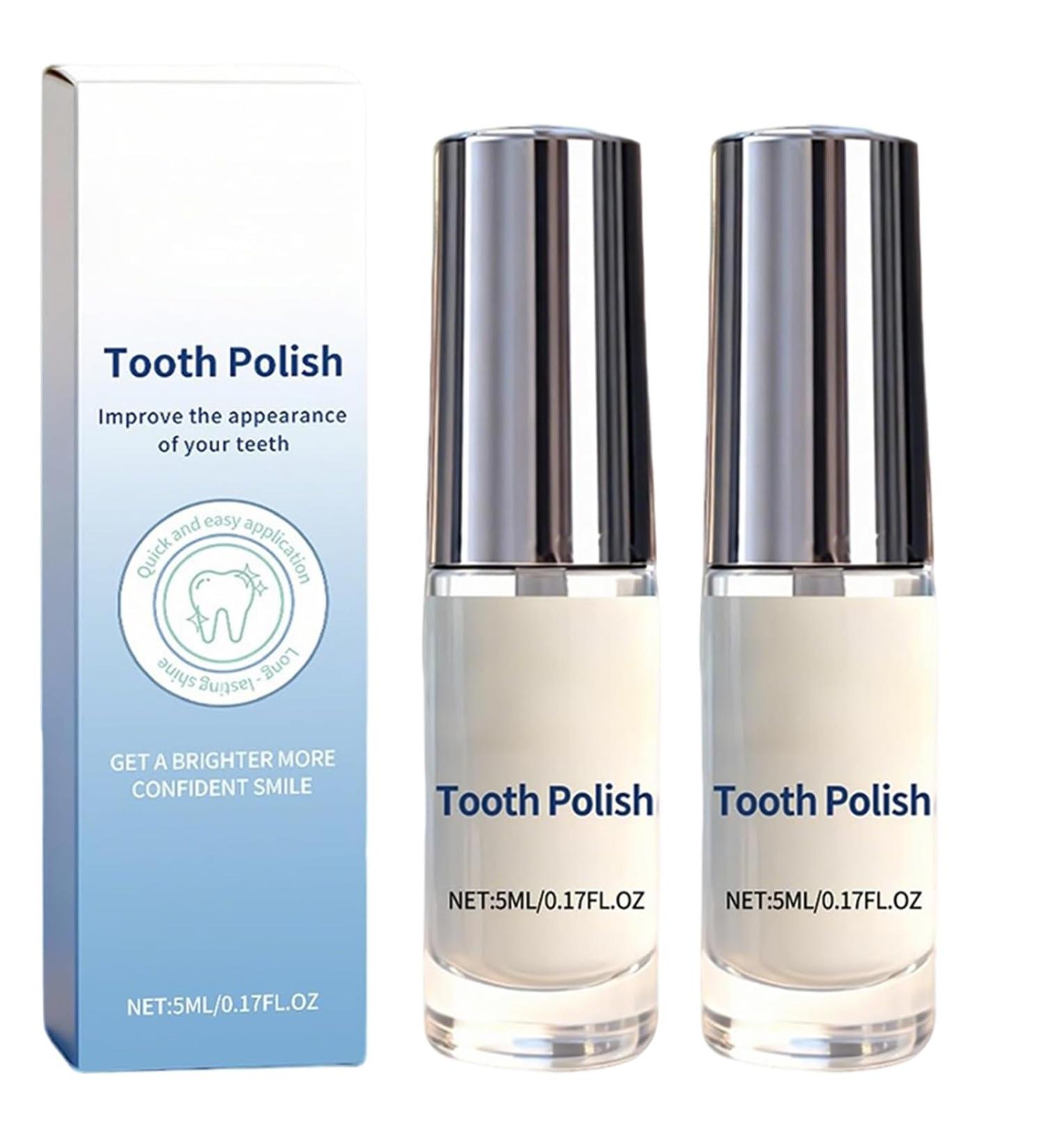 Instant Whitening Tooth Paint Natural Teeth Polish Portable Gentle Teeth Whitening Kit Safe Formula & Long-Lasting Results(2 Pcs) 1 Fl Oz (Pack of 1) - Buy Online on GoSupps.com