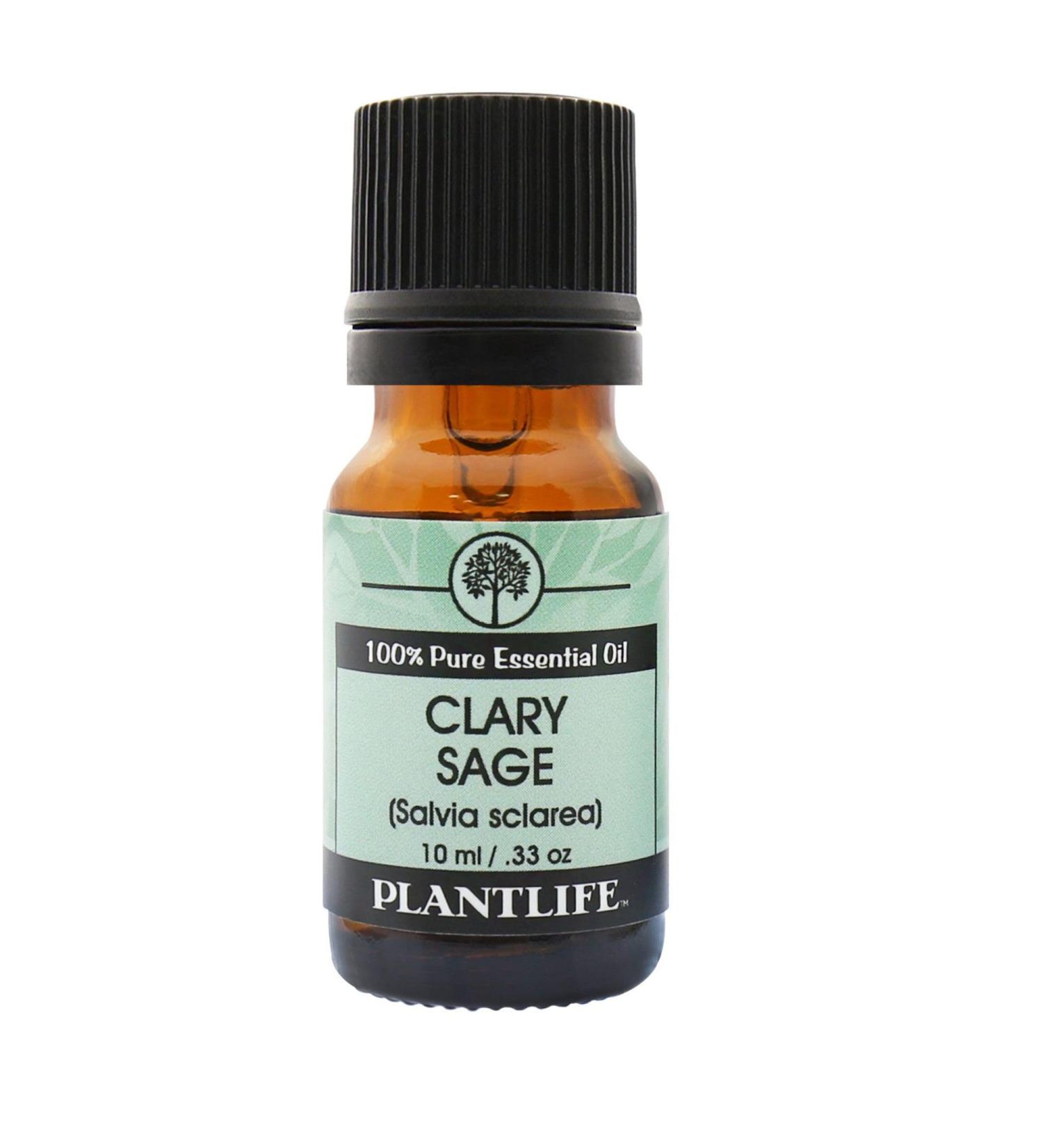 Plantlife Clary Sage Aromatherapy Essential Oil - Straight from The Plant 100% Pure Therapeutic Grade - No Additives or Fillers - 10 ml - Buy Online on GoSupps.com