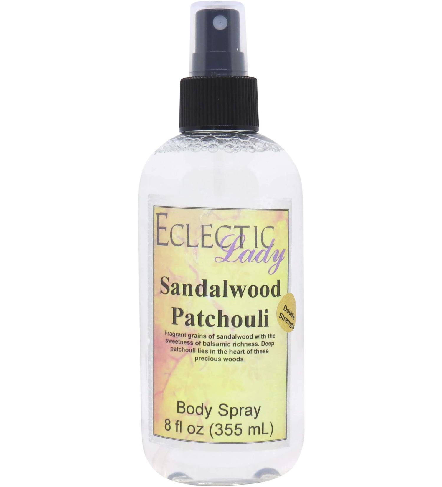 Sandalwood Patchouli Body Spray Body Mist for Women with Clean Light & Gentle Fragrance Long Lasting Perfume with Comforting Scent for Men & Women Cologne with Soft Subtle Aroma For Daily Use Double Strength 8 Fluid Ounces - Buy Online on GoSupps.com