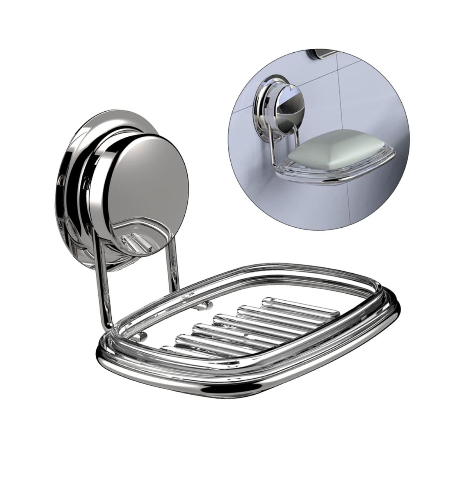 Ciieeo 1pc Box Bathroom Soap Holder Rustproof Stainless Steel Wall Shower Soap Dish Suction Cup Soap Holder Rack Soap Dish for Shower Wall Soap Holder Soap Dish Holder Hanging Soap Box - Buy Online on GoSupps.com