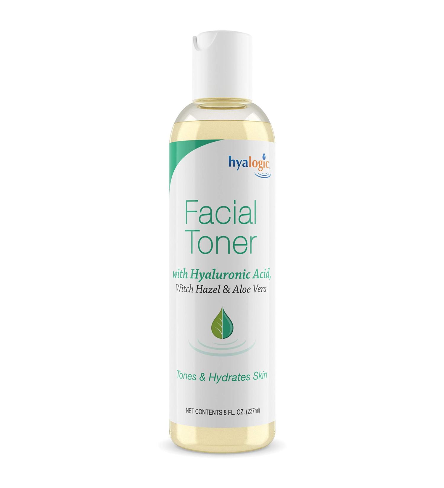 Hyalogic Witch Hazel Toner - Alcohol-Free Hydrating Facial Toner with Hyaluronic Acid & Aloe Vera for All Skin Types - Boost Brightness & Softness (8 fl oz - Buy Online on GoSupps.com