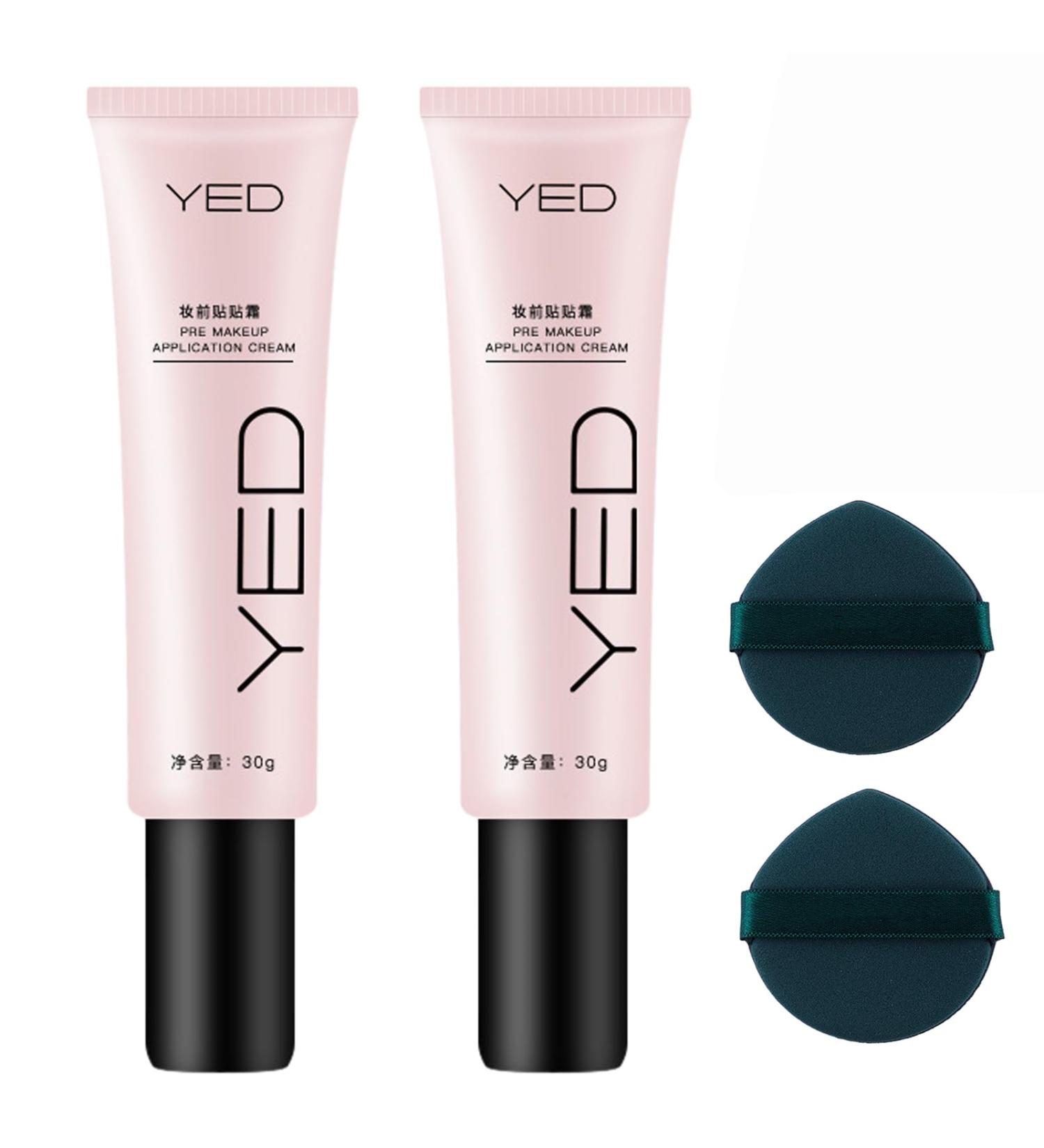 Yed Pre-Makeup Application Cream Yed Foundation Yed Face Cream Lightening Pre-Makeup Cream For Skin Color Invisible Pore Concealer (2pcs) - Buy Online on GoSupps.com