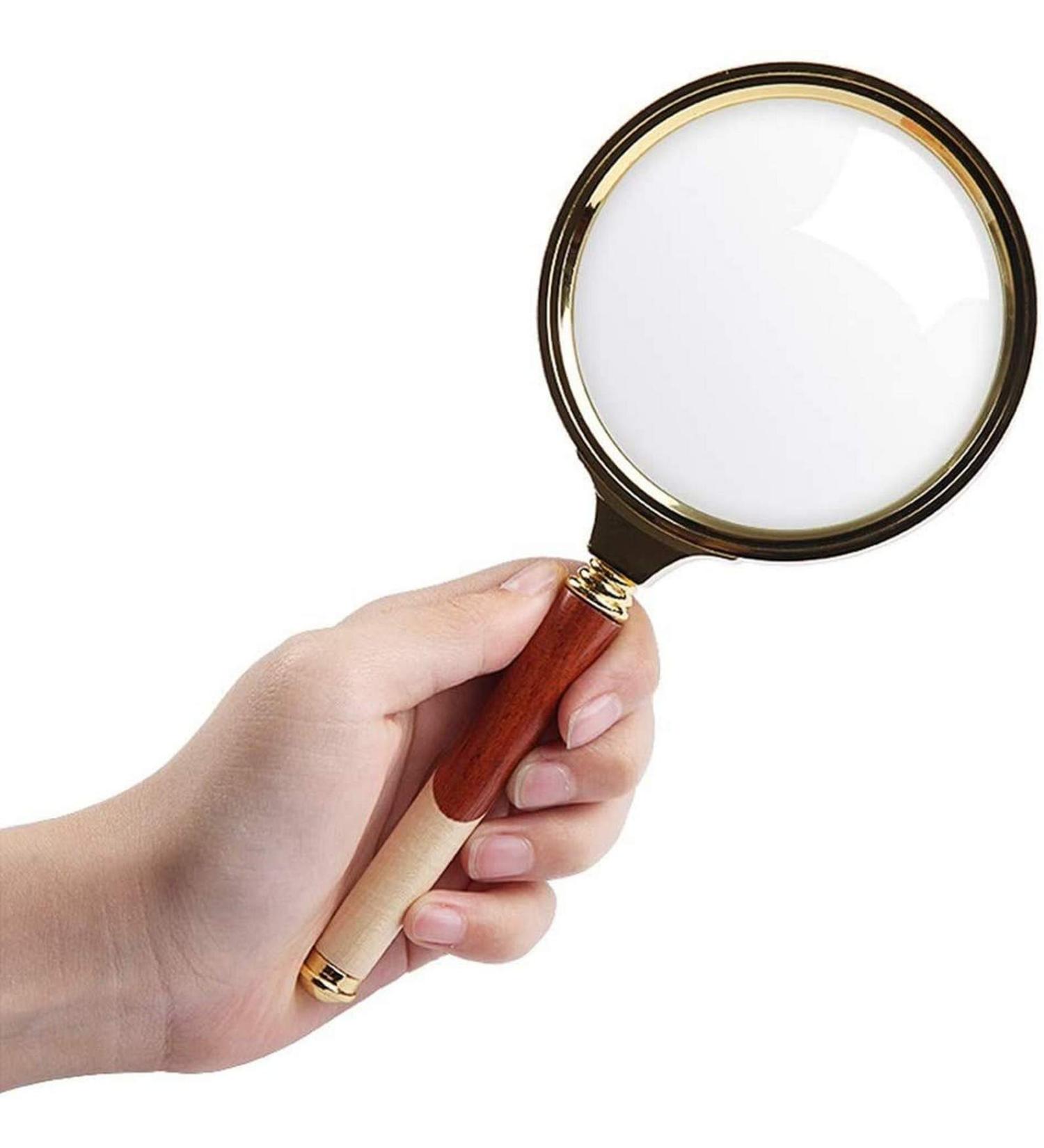 ES for Hobbies Reading Magnifier Lightweight Handheld Magnifier Large Portable Reading Magnifier for The Elderly's Distorted Lens Low Vision Books Page Magazine Newspapers and Maps Better Life - Buy Online on GoSupps.com