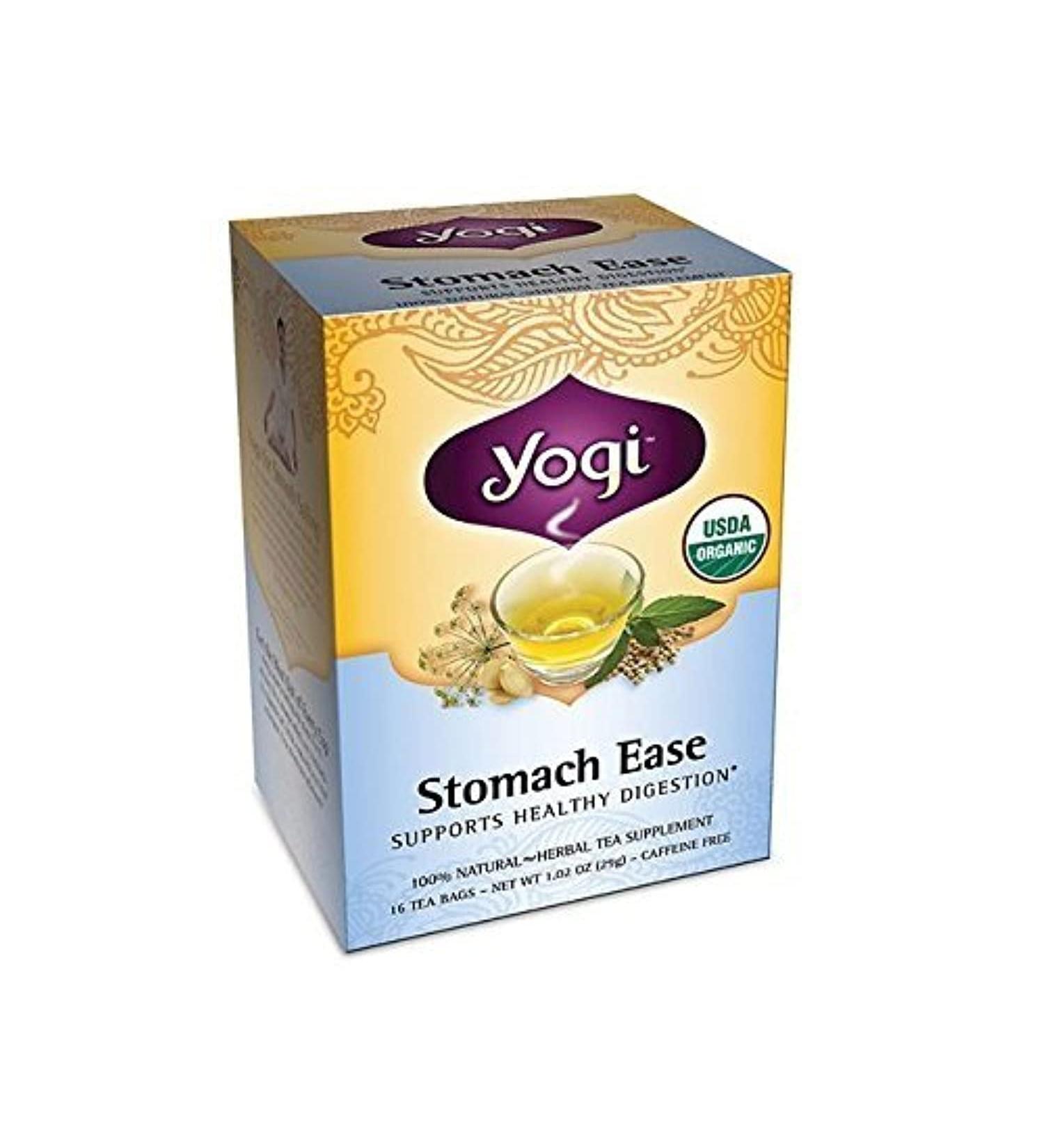 Yogi Tea Herbal Teas Stomach Ease Certified Organic 16 tea bags 1797 - Buy Online on GoSupps.com