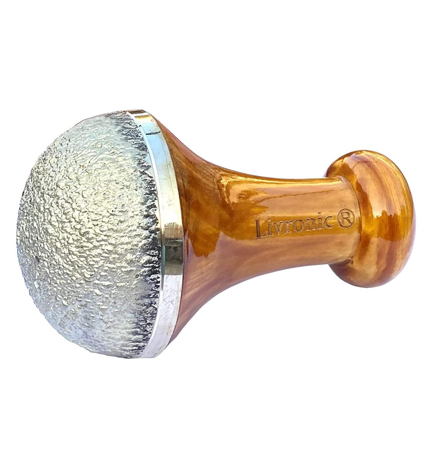Buy Livronic Bronze Kansa Vatki Cup - Ayurvedic Detox Foot Massage Device with Wooden Handle for Relaxation & Deep Cleaning | International Shipping - Buy Online on GoSupps.com