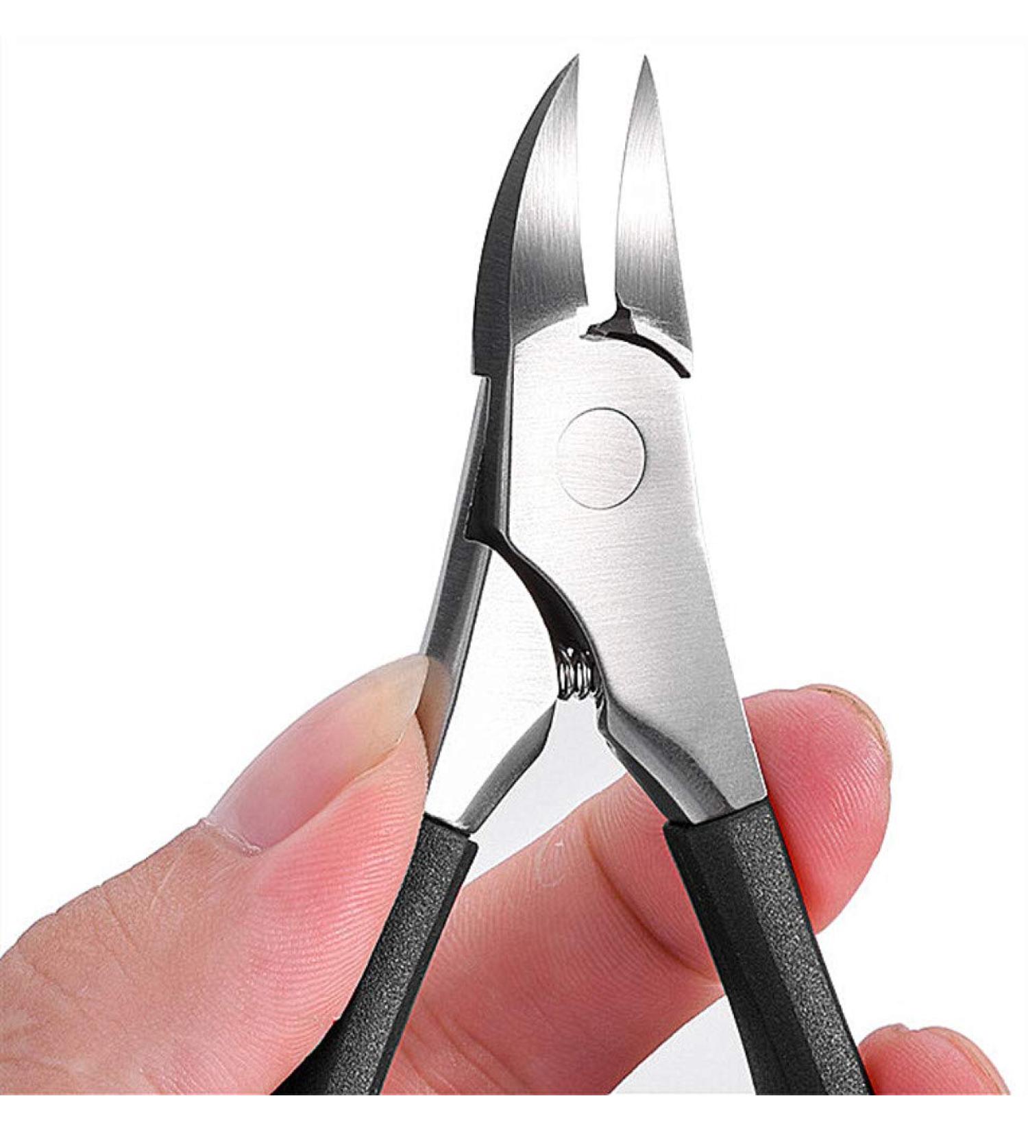 Toenail Clippers for Thick or Ingrown Toenails - YEESAM Precision Eagle Mouth Long Handle Toe Nail Clippers Scissors for Seniors Professional Trimmer Hard Toe Nail Fingernail Strong Big Nail Nippers New Black - Buy Online on GoSupps.com