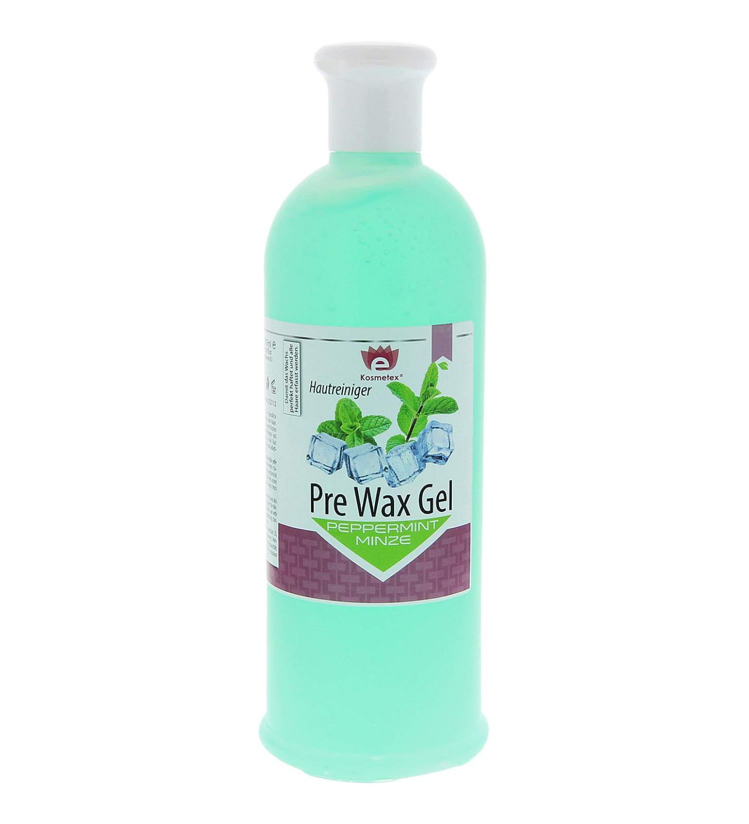 Kosmetex Pre-Wax Mint Skin Cleanser Gel Peppermint for Waxing Sugaring Preparation 500ml