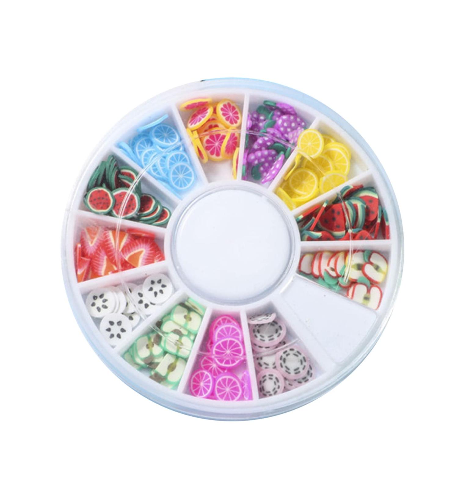 Buy Remorui Mini Colorful Mixed Nail Art Slices - 3D Fruit & Flower Shapes for DIY Nail Art | International Shipping Available - Buy Online on GoSupps.com