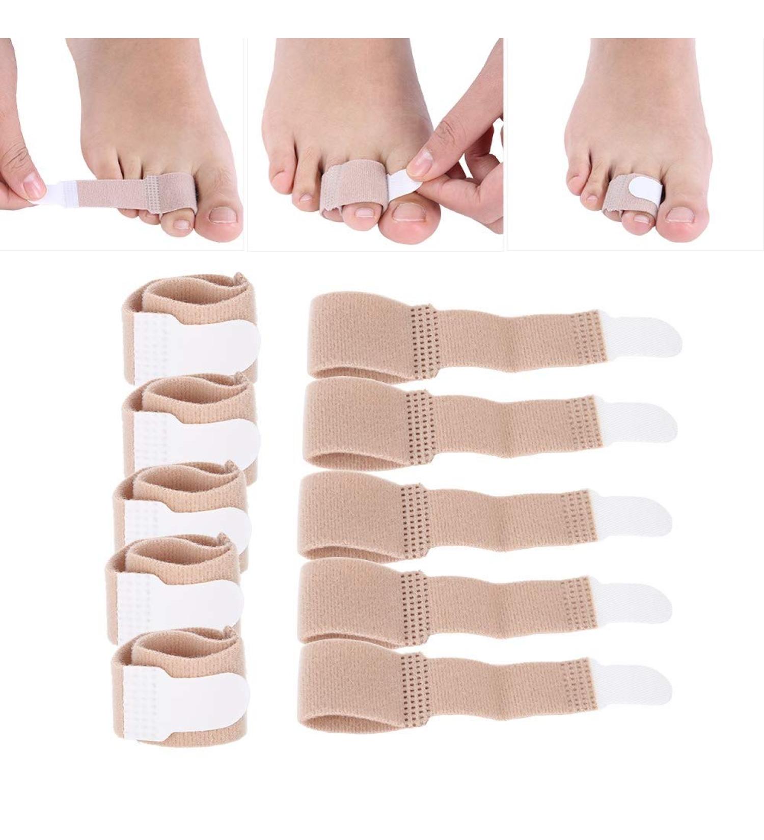 10pcs Toe Straighteners for Women - Correct Bent Toes, Adjuster & Separator for Bunion Relief - Buy Online on GoSupps.com