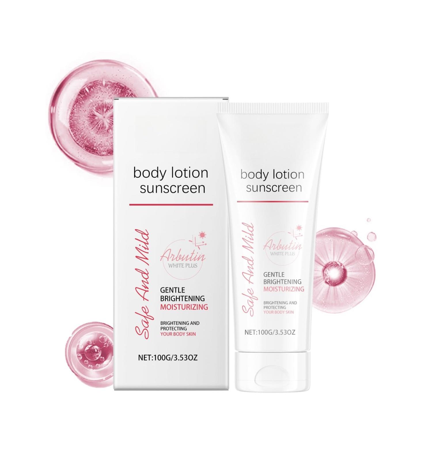 Body Sunscreen Lotion Moisturizer Sun Screen Lightweight under Makeup Waterproof and Sweat-proof Skin Care Sunscreen for Body - Buy Online on GoSupps.com