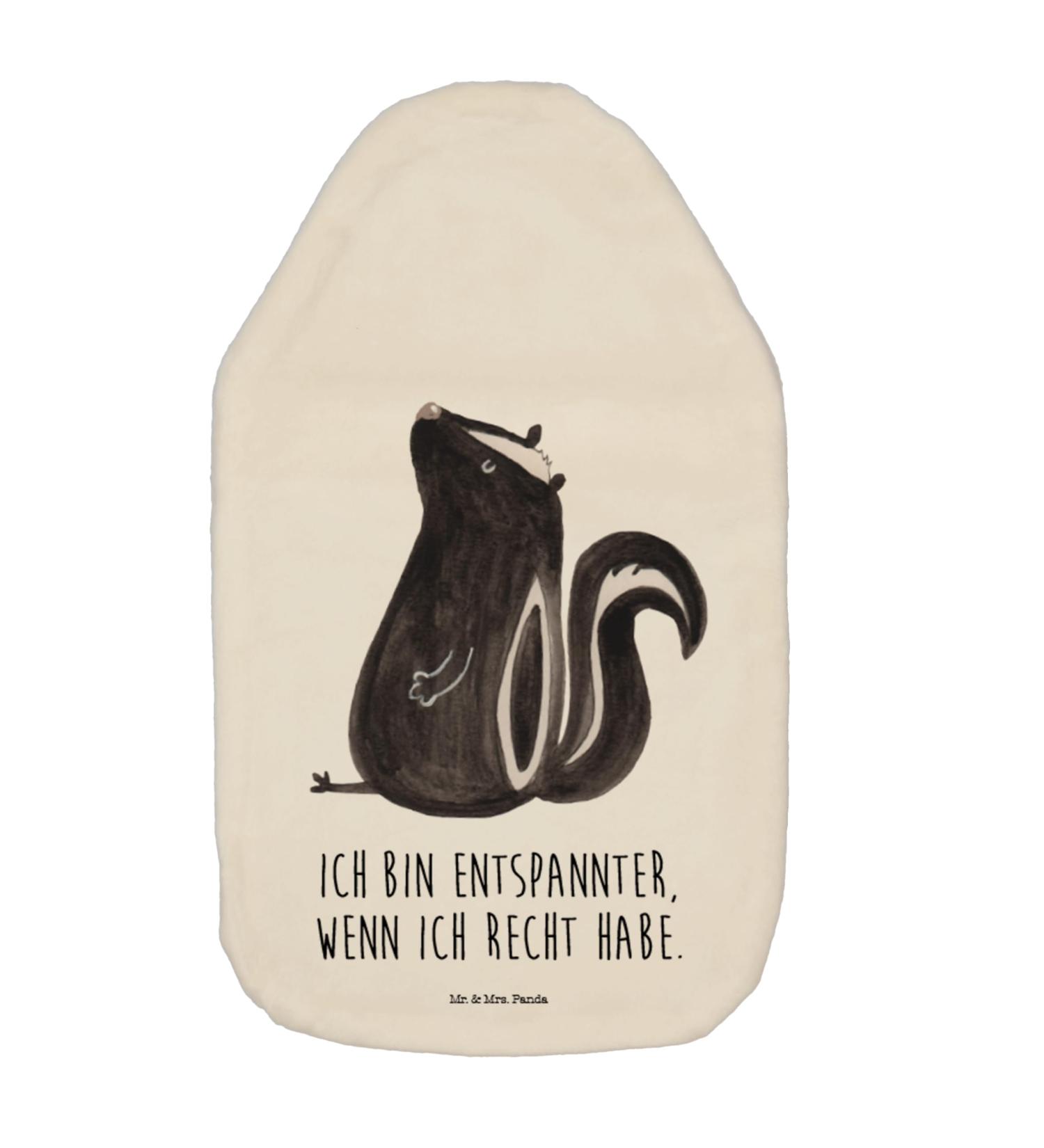 Mr. & Mrs. Panda Hot Water Bottle - Cute Skunk Design Perfect Gift for Kids & Adults Warming Pillow for Comfort - Buy Online on GoSupps.com