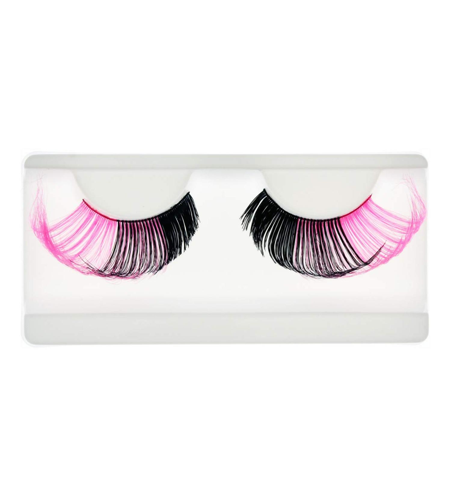 EMILYSTORES Pink Halloween Eyelashes - Dramatic Costume Makeup for Parties & Events (1 Pair - Buy Online on GoSupps.com