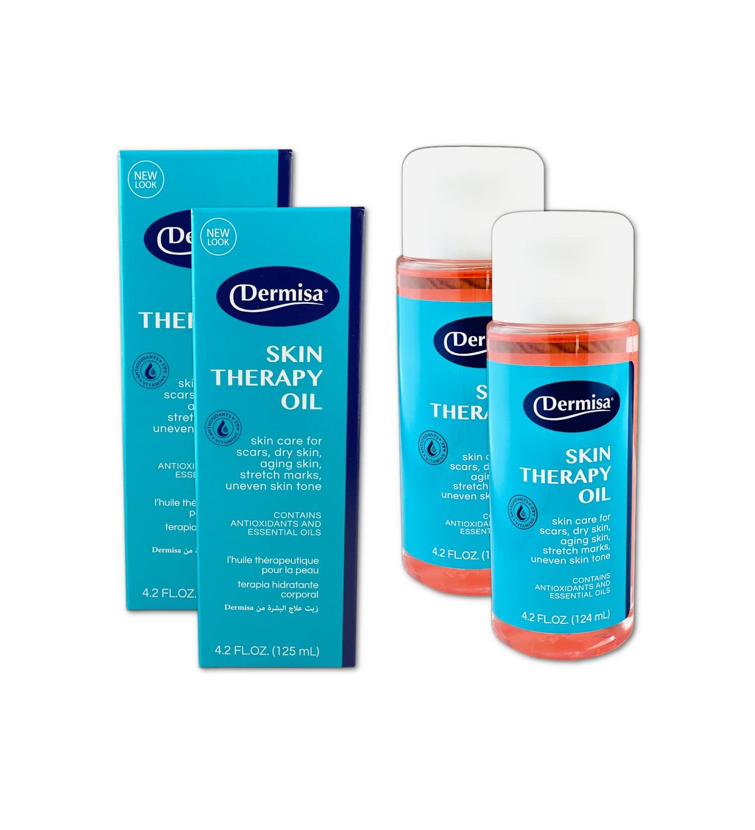 Dermisa Skin Therapy Oil - Multi-Purpose Moisturizing Oil with Vitamin E & A Chamomile Rosemary | 4.2 OZ Pack of 2 - Buy Internationally - Buy Online on GoSupps.com