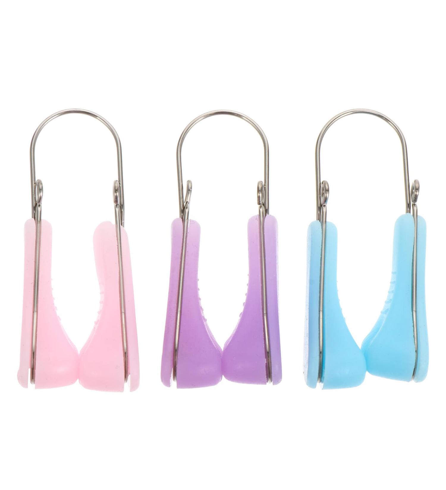 FRCOLOR Rehausseurs de Nez en Silicone Lot de 3 Pi ces Petit Taille Clips Remodelage Nez pour Hommes et Femmes Usage Quotidien Couleurs Rose Bleu Violet - Buy Online on GoSupps.com