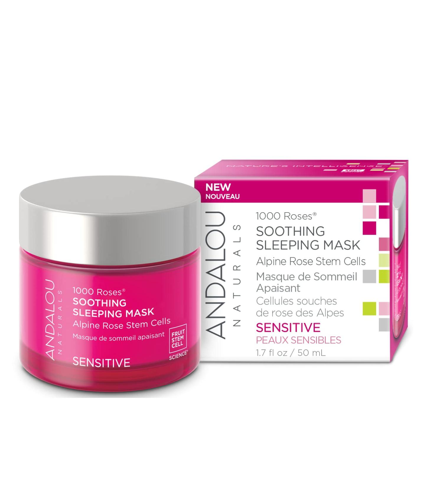 Andalou Naturals 1000 ROSES Soothing Sleeping Mask | Hydrating & Calming | Free International Shipping - Buy Online on GoSupps.com