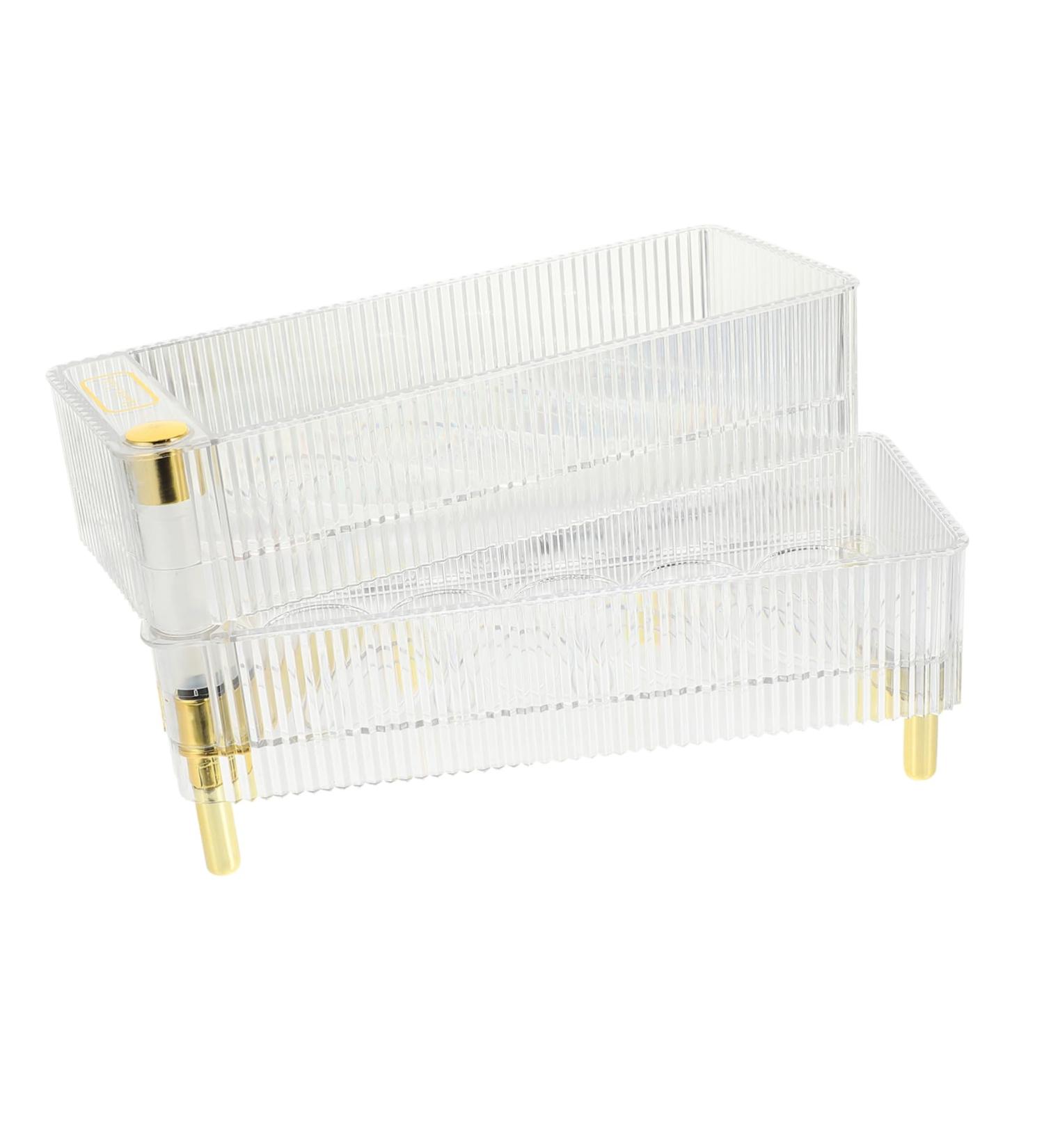 Box Portable Refrigerator Portable Drawers Egg Filler Flats Plastic Eggs Holder Egg re-usable Transparent 26.5X16X10CM - Buy Online on GoSupps.com