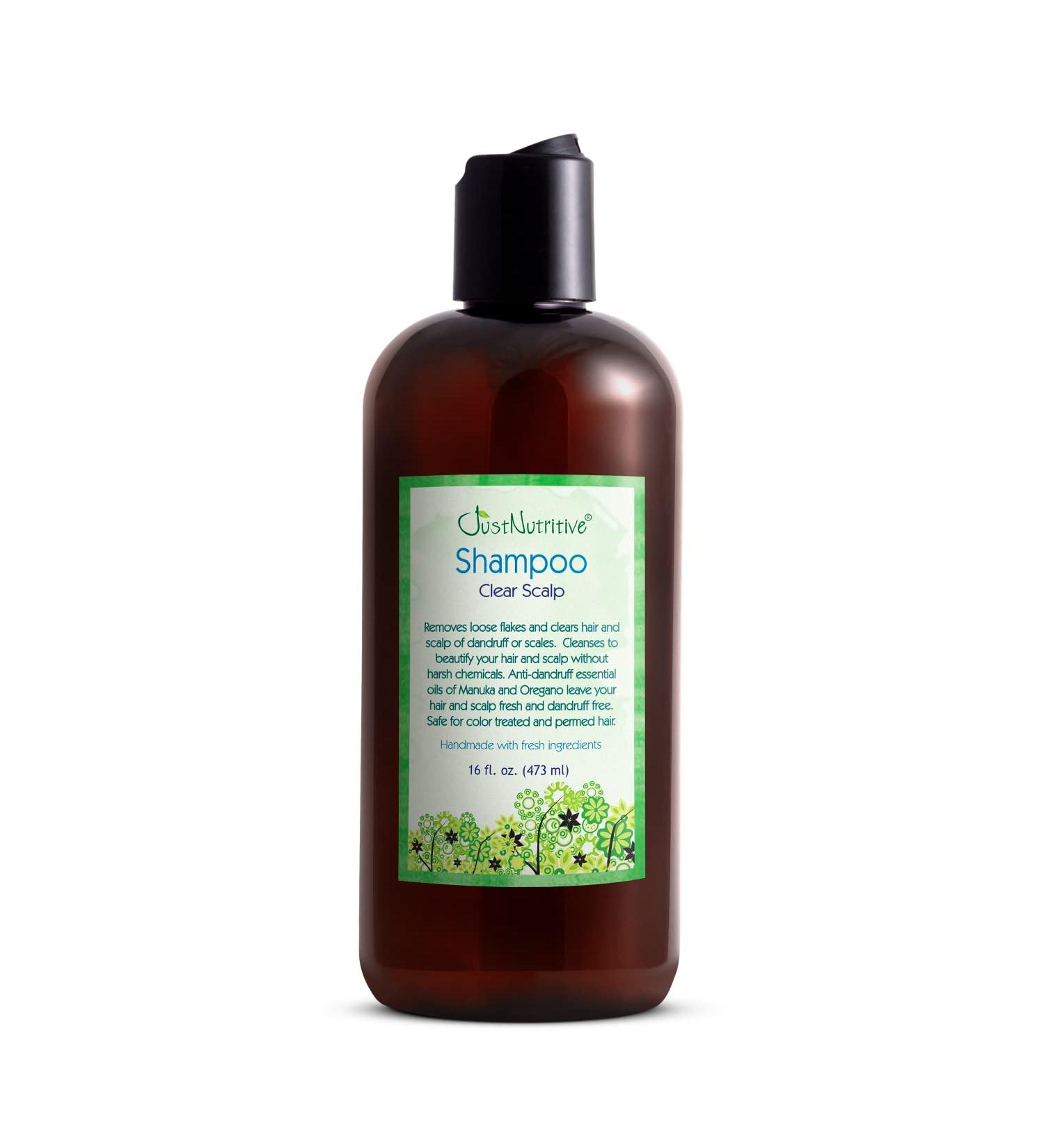Just Nutritive Dandruff Clear Scalp Shampoo | Natural Anti-Dandruff Treatment | Gentle Shampoo for Dry Scalps | 16 Fl Oz - Buy Online on GoSupps.com
