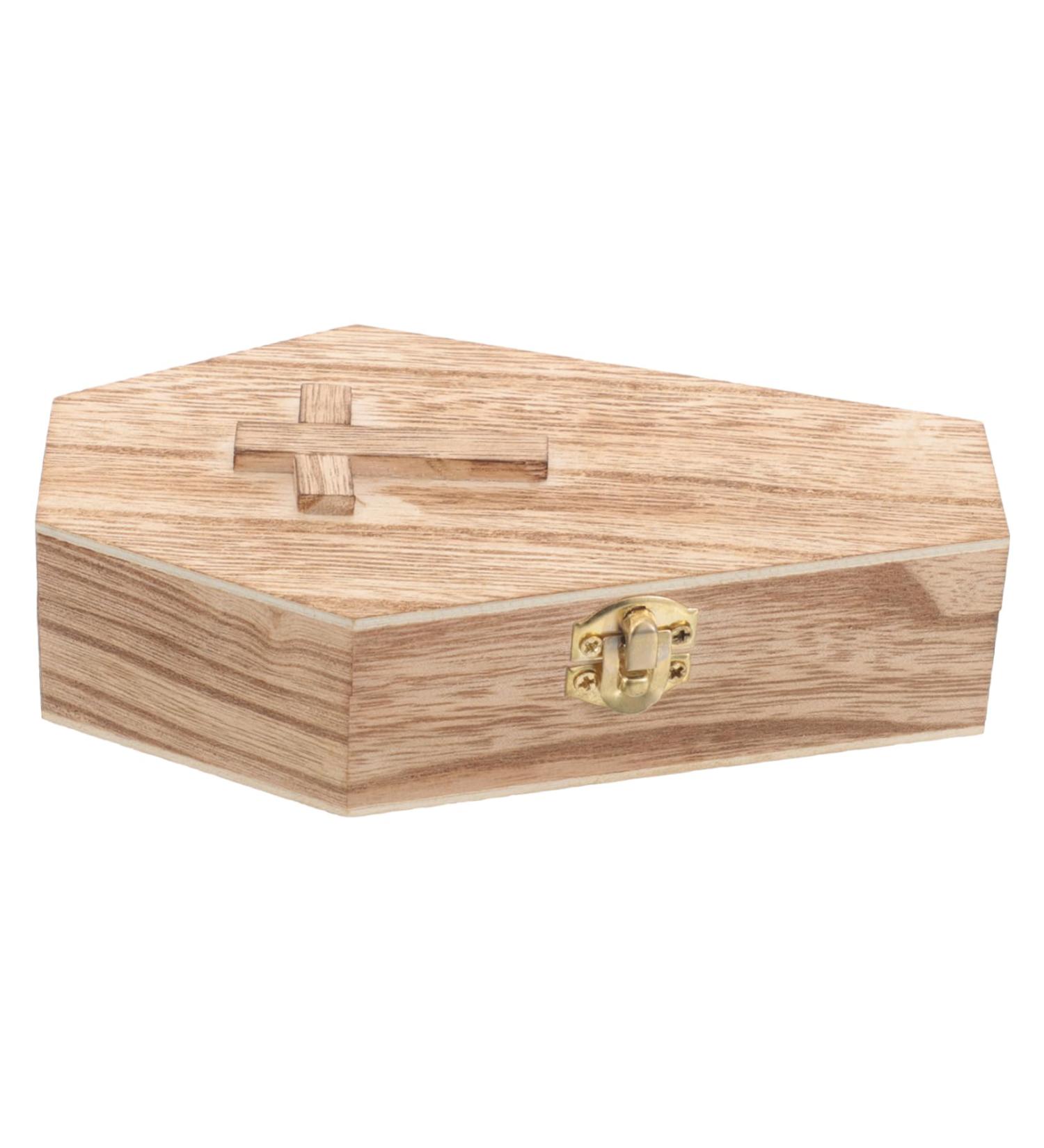 minkissy Box Wood Funeral Dollhouse Coffin Decor Coffins and Caskets Jewelry Casket Terrarium Case Casket Ring Coffin Necklace Organizer Jewelry Organizer Wooden Wedding Small Coffin 15.00X7.80X4.00CM As Shown 1 - Buy Online on GoSupps.com
