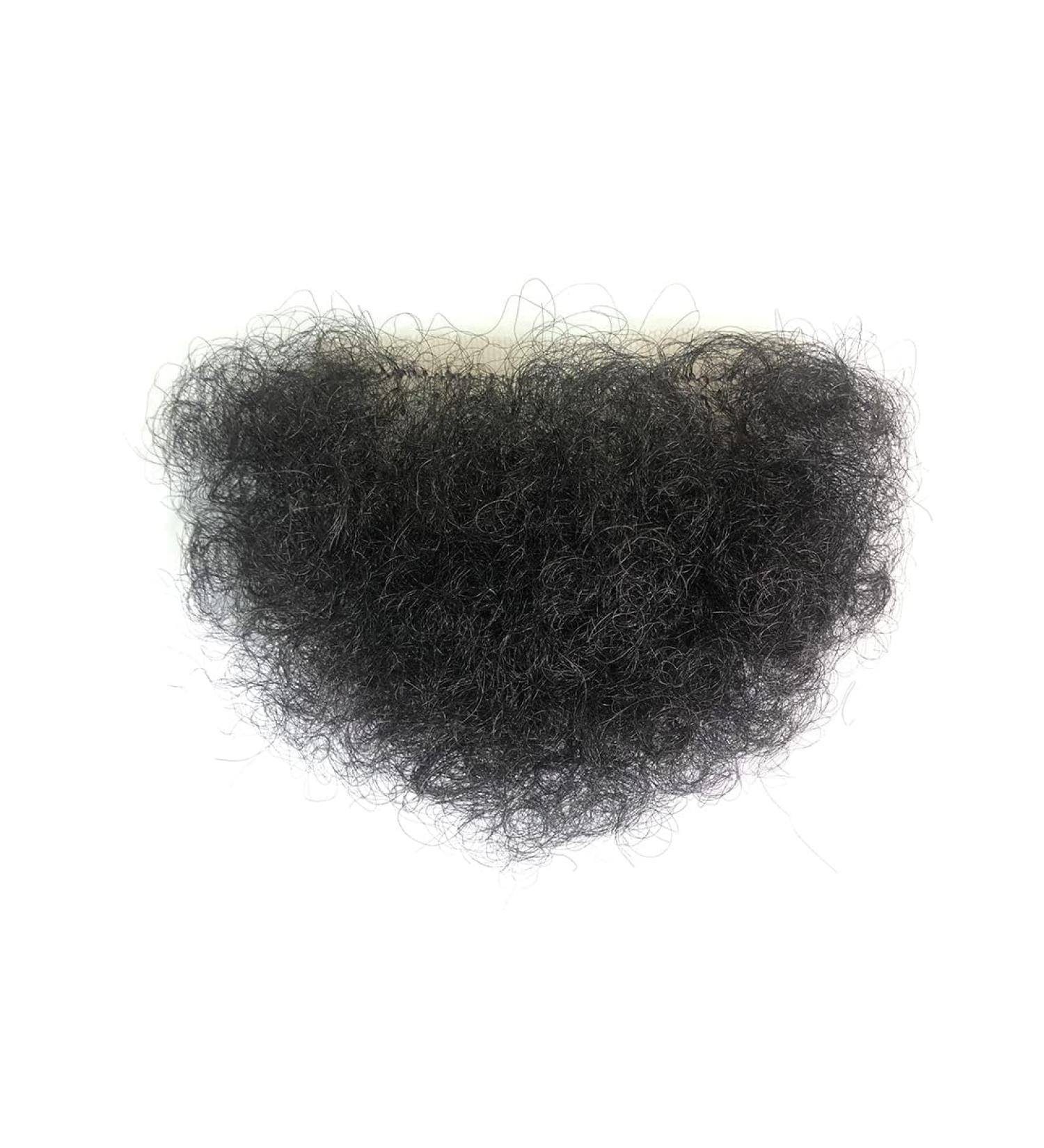 Meiverah Fake Private Hair Handmade Bikini Hair | Body Hair Volume | Style1 Natural Black - Buy Online on GoSupps.com