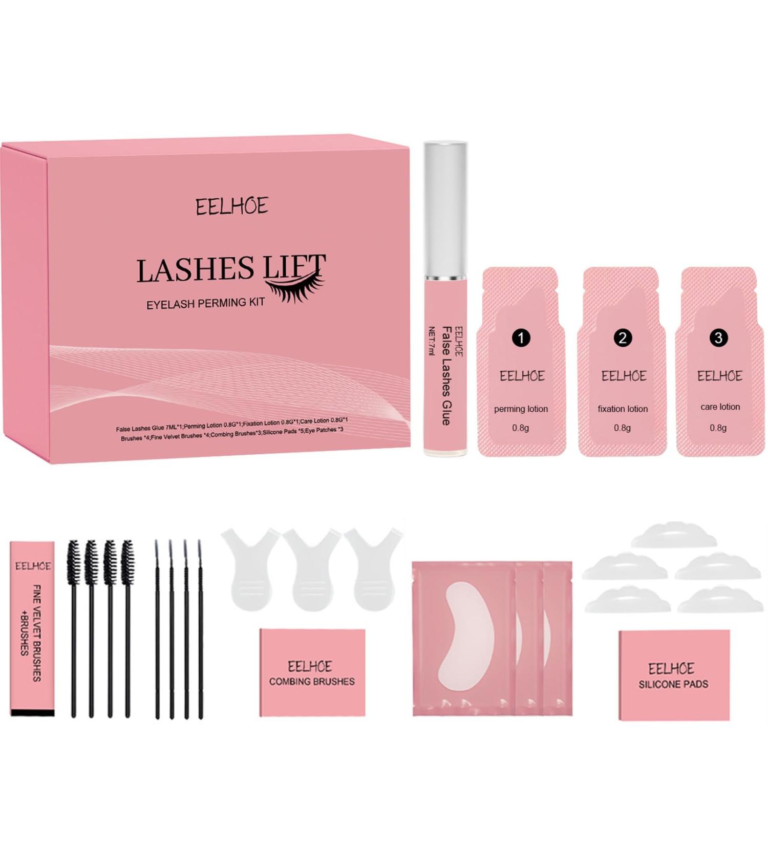 Eyelash Lift Kit Curl Eyelash Lamination Kit Beginners DIY Lash Lift Set Gentle For Lash Semi-Permanent Curling Thick No Smudge Lash Lift Lamination Eyelashes Friendly Easy To Use - Buy Online on GoSupps.com