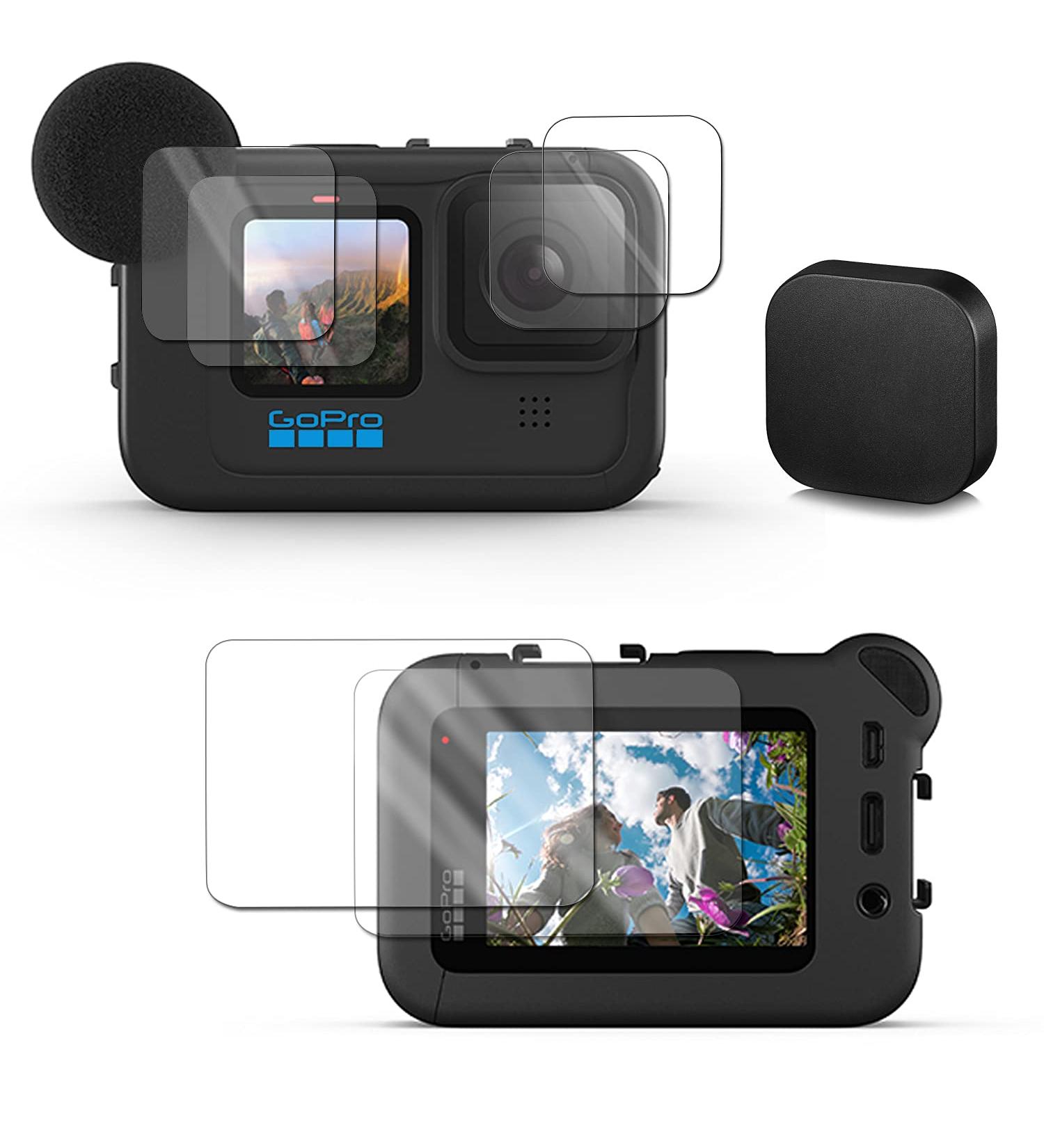 Taisioner Screen Protector for GoPro HERO 11/10/9 Black - Tempered Glass Protective Foils with Lens Cover Kit - Buy Online on GoSupps.com
