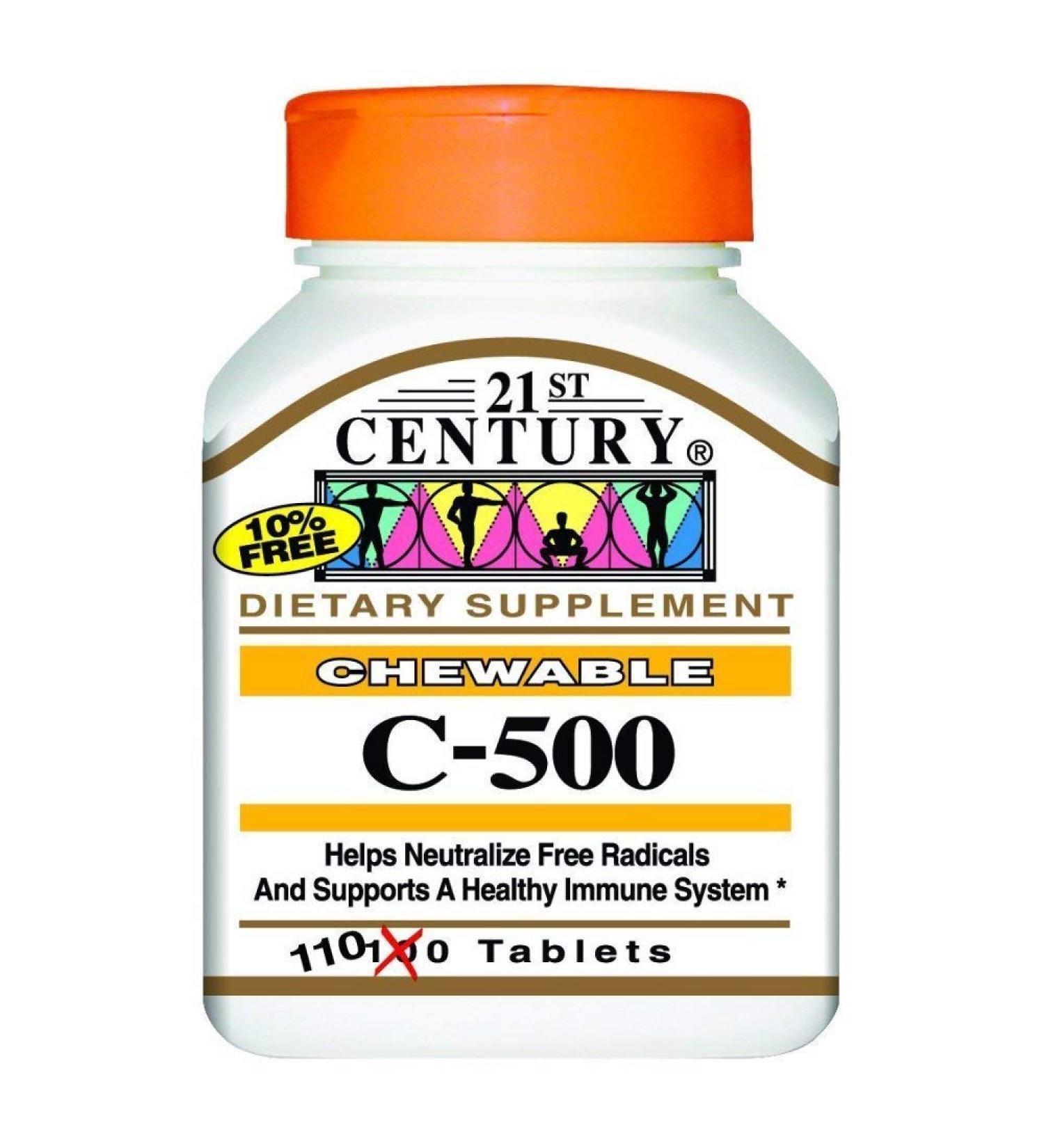 21ST Century C 500mg Orange CHEWABLE 110 TABS