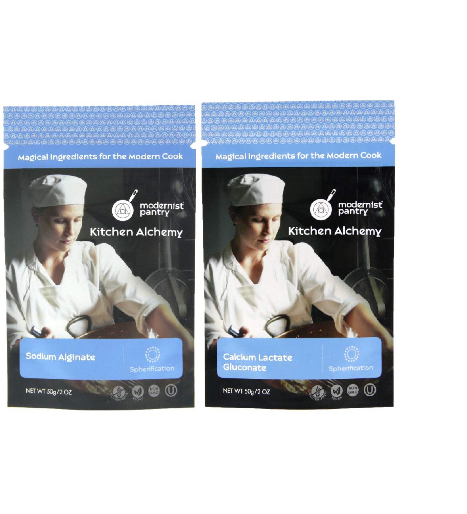Sodium Alginate + Calcium Lactate Gluconate Value Pack - 100g/4oz (Bundle) - Buy Online on GoSupps.com