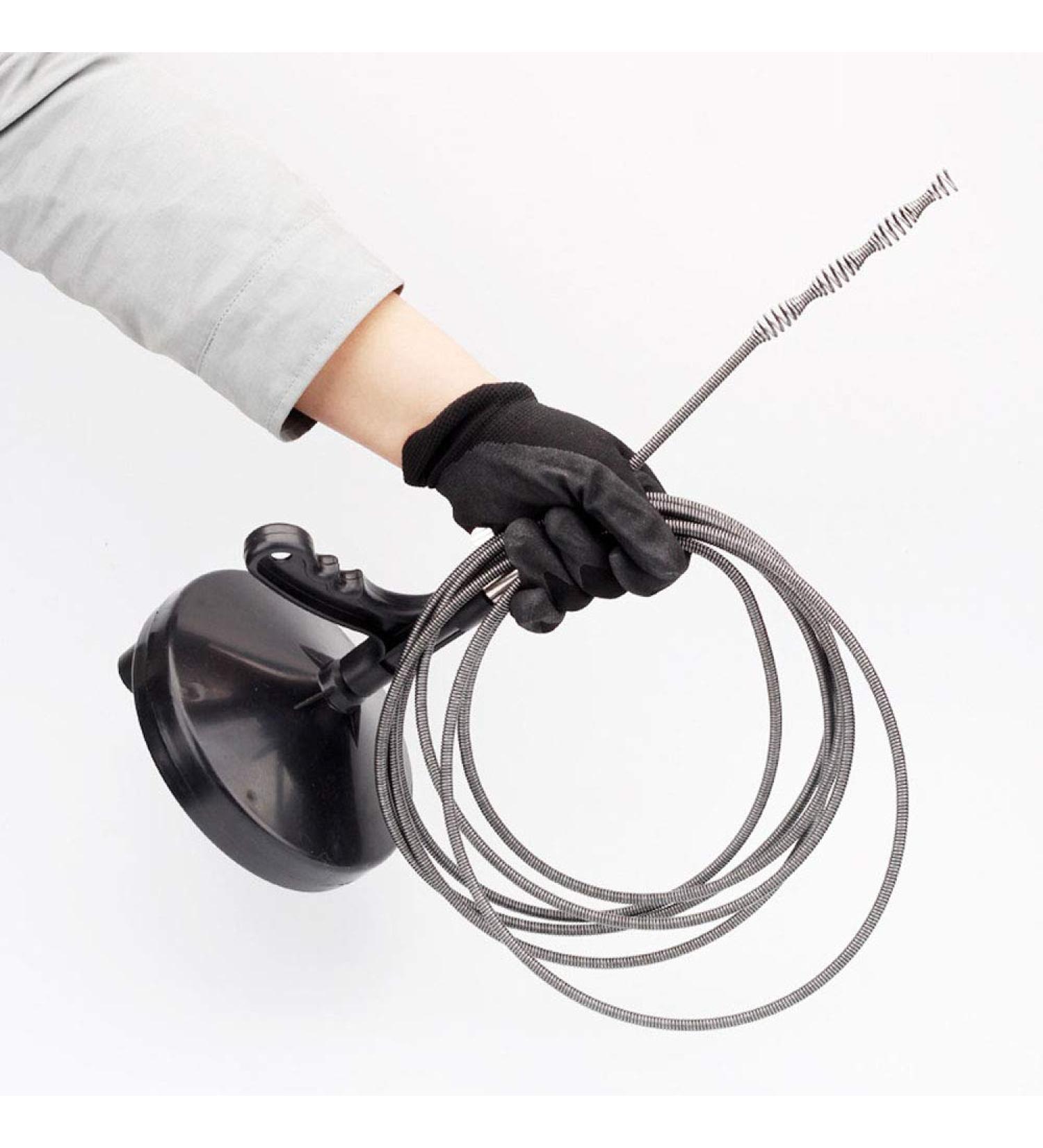 Hand-cranked Toilet Sewer Dredging Tool - Drain Pipe Spiral Pipe Cleaning Pipe Tool Bathroom Toilet Kitchen Sewer Sink Rotating Pipe Sewer Hair Remover Tool - Buy Online on GoSupps.com