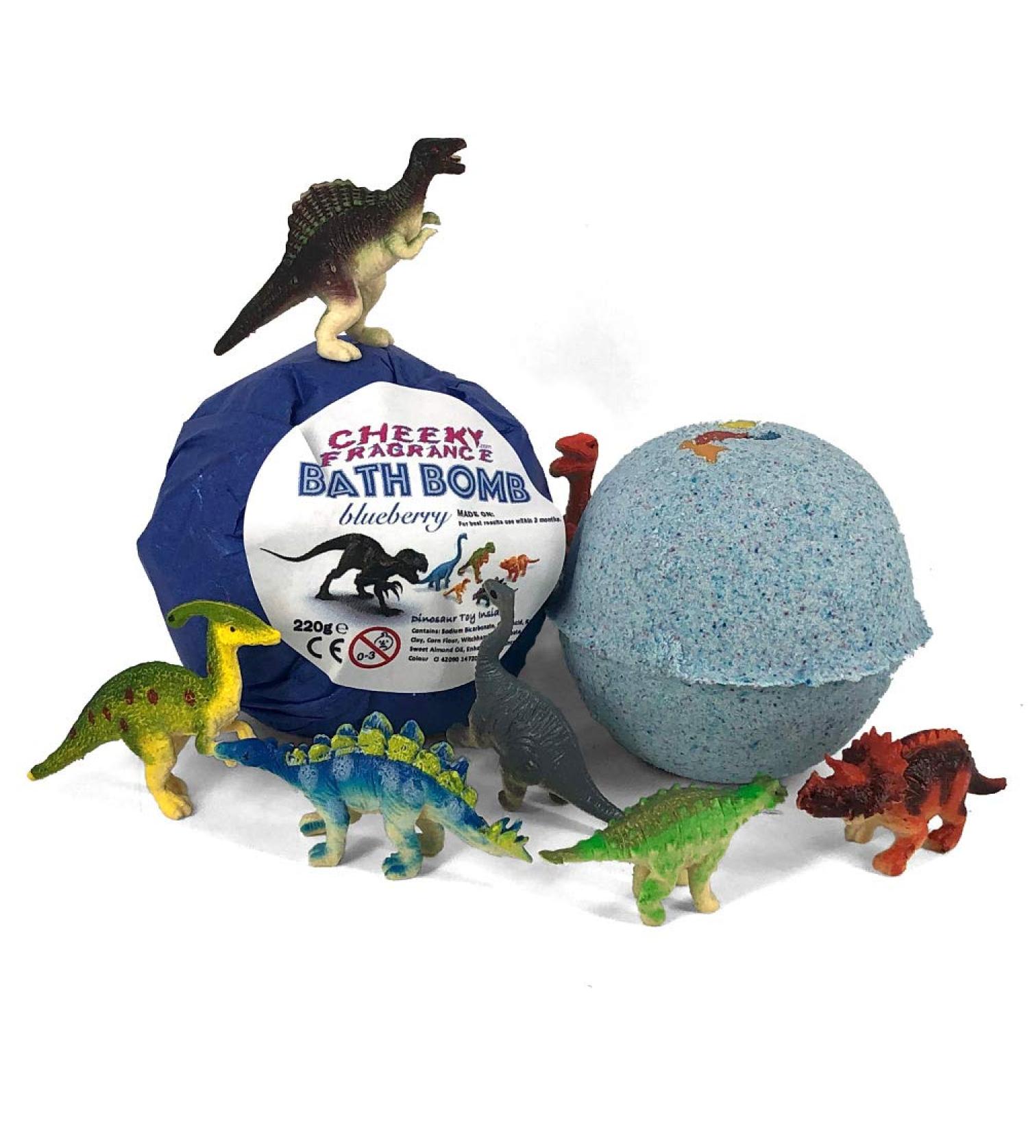 "Dinosaur" Blueberry Surprise Bath Bomb (contains toy) 220g - Buy Online on GoSupps.com
