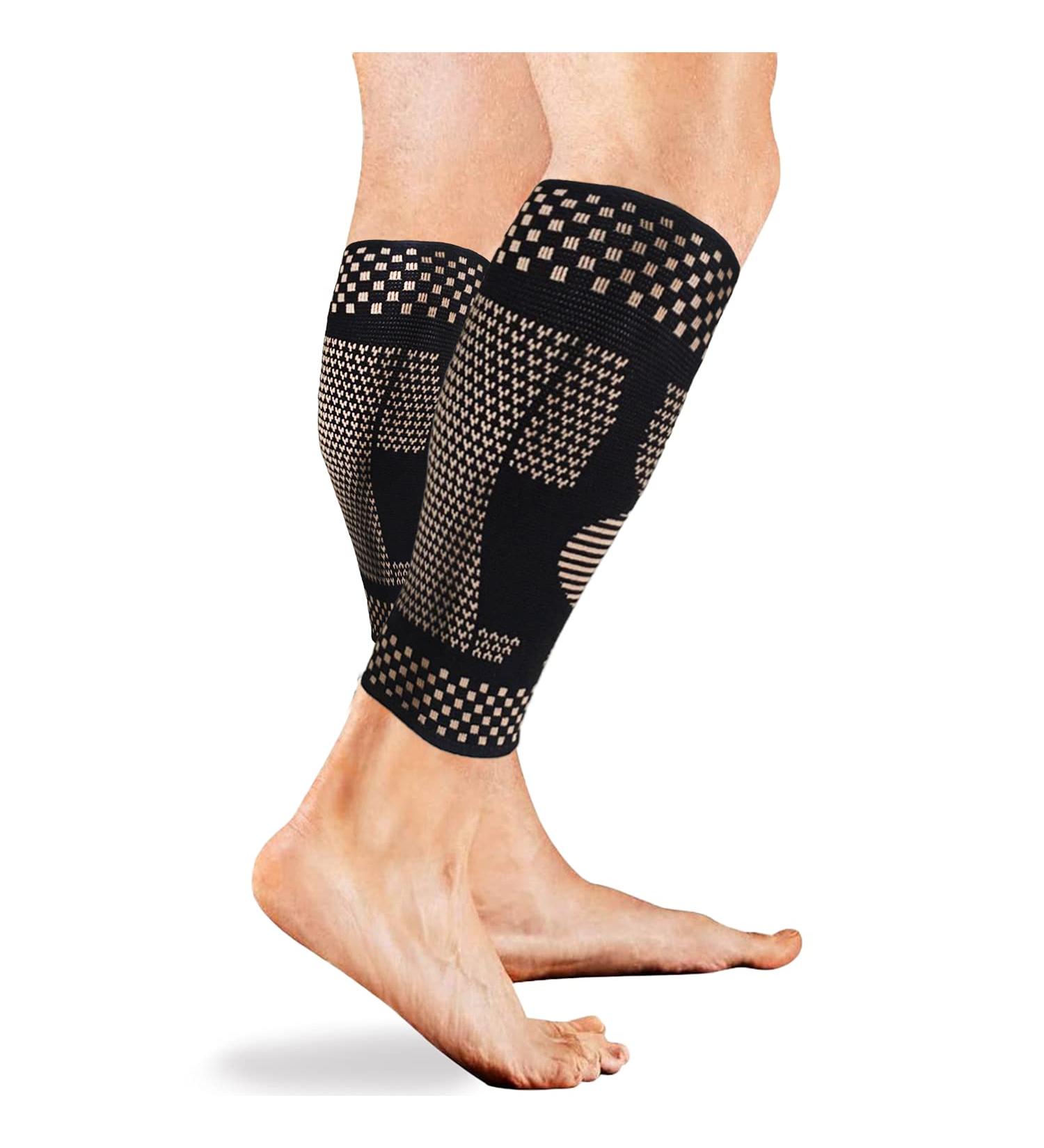 CFR Calf Sleeve Compression Support Copper-Infused High-Performance Design Promotes Proper Blood Flow Offers Superior Compression and Support for All Lifestyles Pairs L Black-pair Large - Buy Online on GoSupps.com