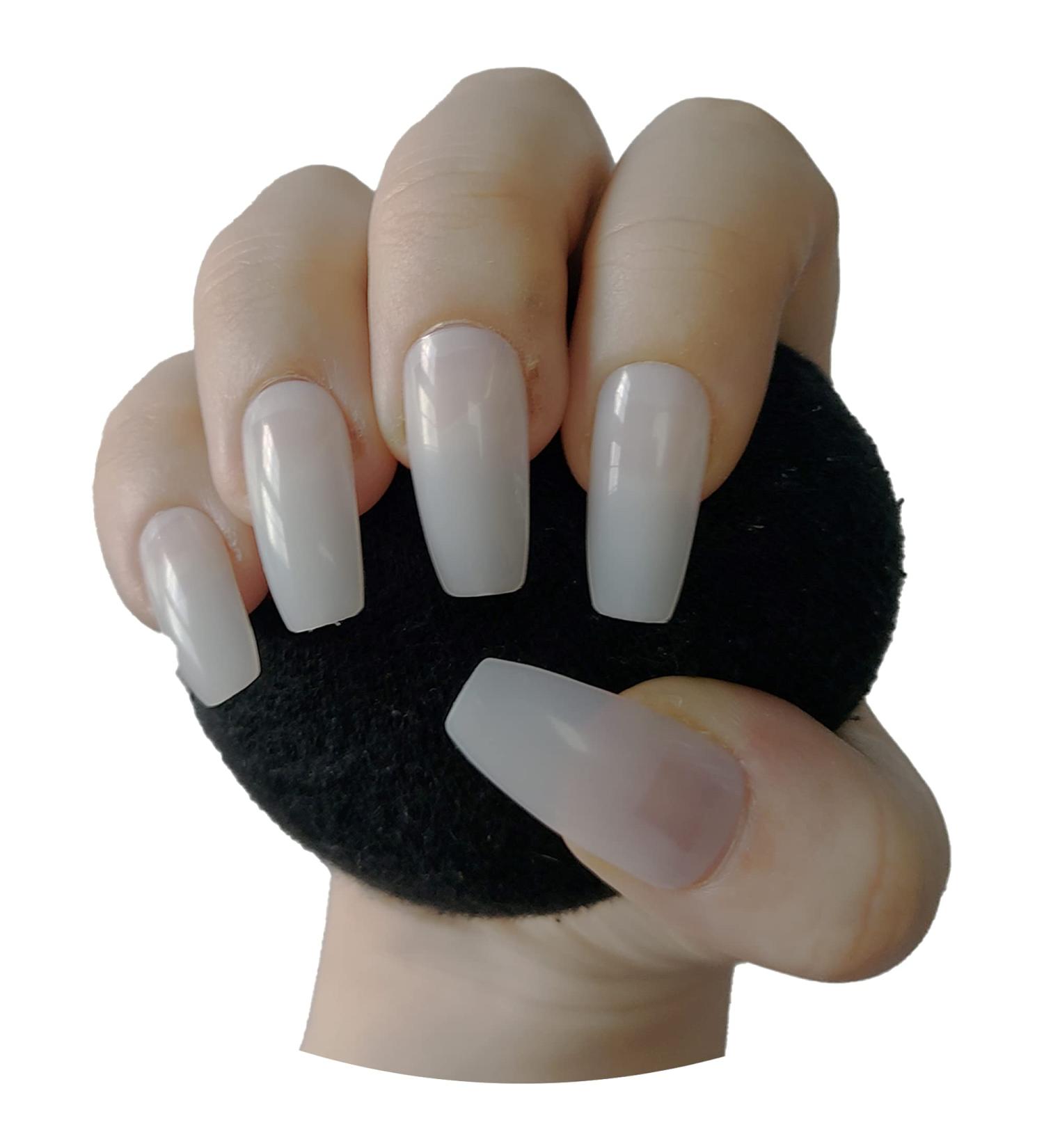 600 Pieces Medium Long Coffin Ballerina False Nail Tips NATURAL Full Cover Acrylic Press On False Nails Tips Extensions - Professional Salon & Home Use - Buy Online on GoSupps.com