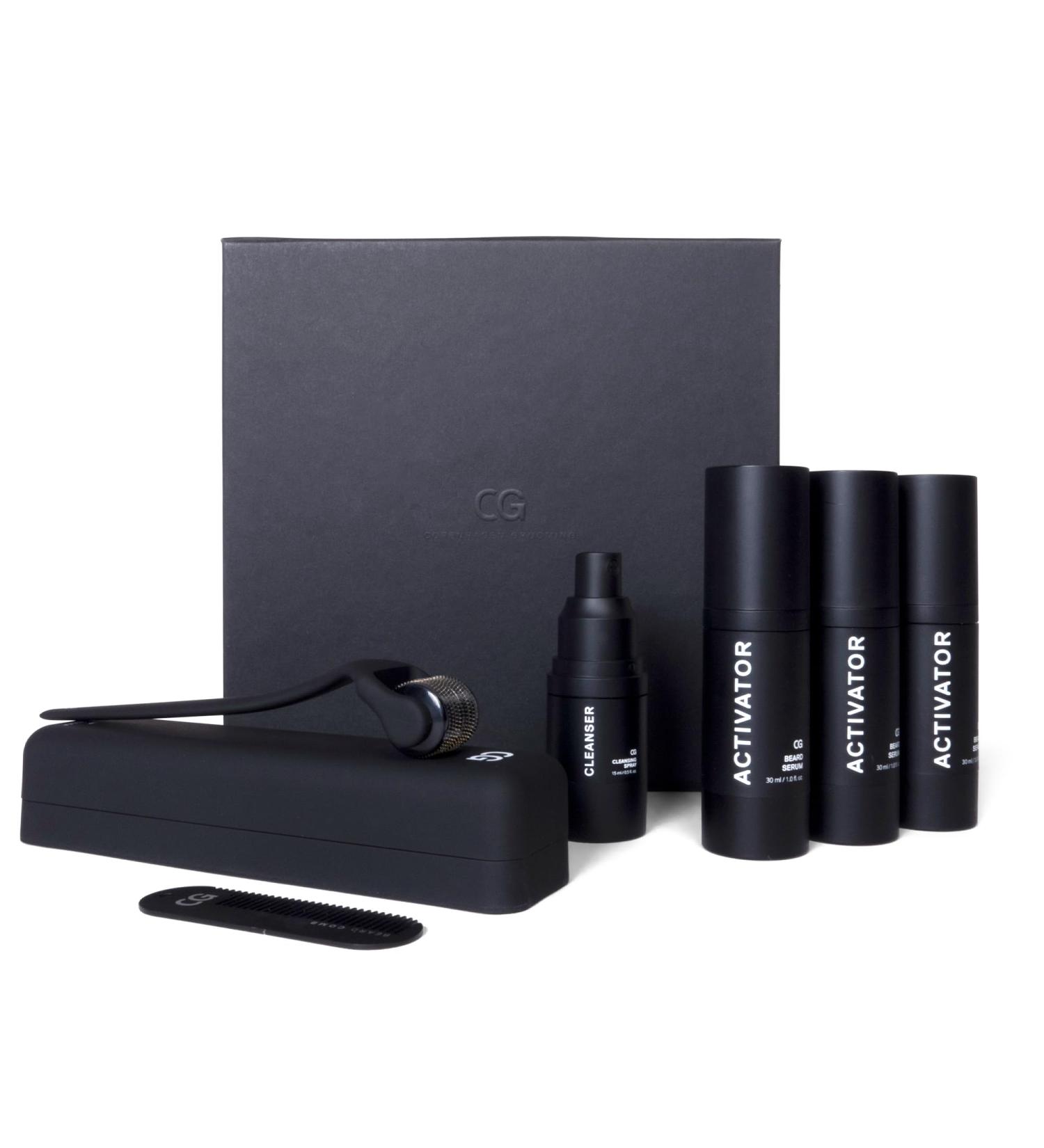 Copenhagen Grooming Set for Beard Growth | Original Beard Growth Kit with Activator Serum & Dermaroller - 150 Days to a Fuller Stronger Beard - Buy Online on GoSupps.com