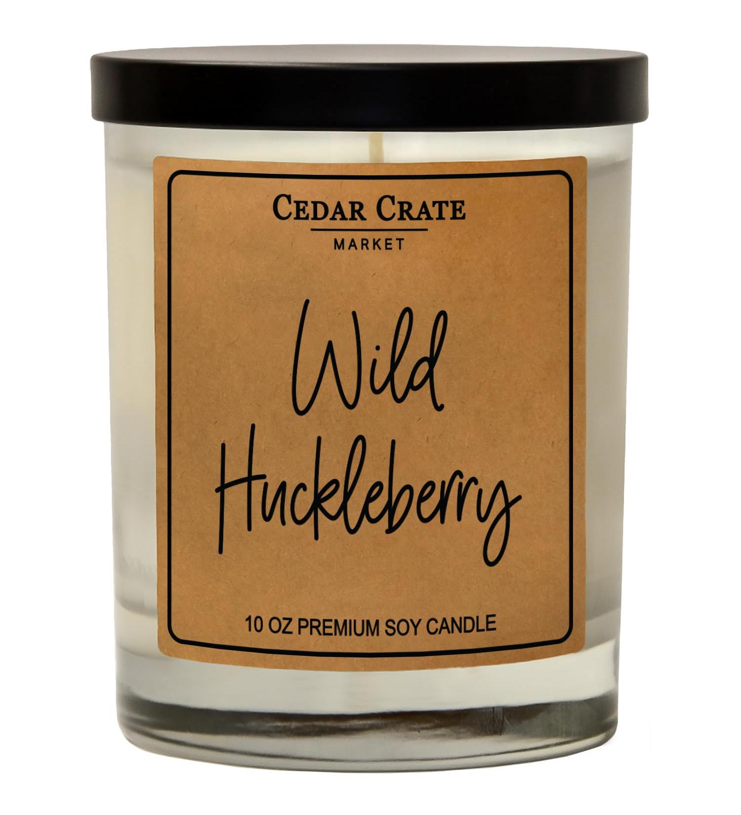 Wild Huckleberry Candles - Scented Soy Wax Aromatherapy Candles | Cedar Crate Market - 50+ HRS Burn Time 13.5 oz Made in the USA - Buy Online on GoSupps.com