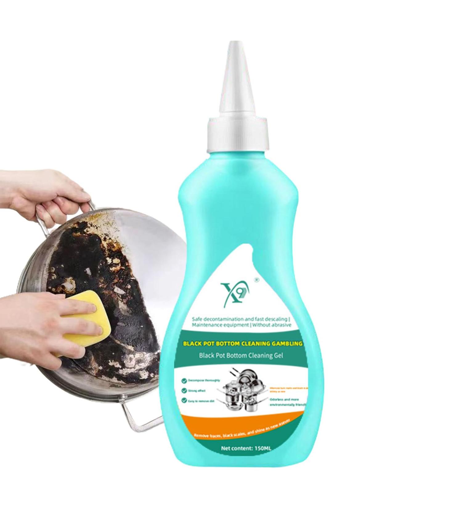Cookware Cleaning Paste | 150ml Effective Pan Bottom Gel Cleaner for Kitchen - Stainless Steel Cleaning Paste Strong Stubborn Grease & Grime Remover for Removing Dirt Oil Stains - Buy Online on GoSupps.com