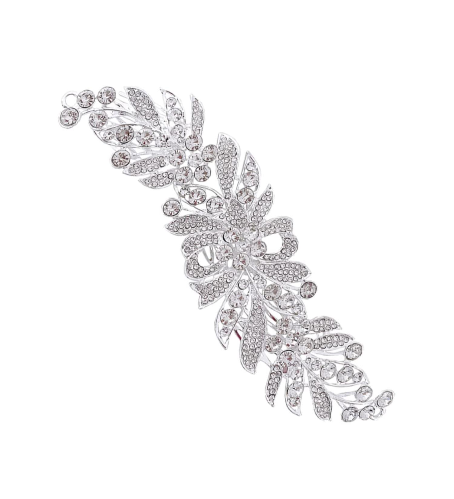 TOVINANNA Hair Comb Pearl Hair Clips Rhinestone Headpiece Bridal Pearl Headpiece Rhinestone Hair Clips Flower Girl Basket Shower Stool Classroom Bride Wedding Crystal Glass Hair Accessories - Buy Online on GoSupps.com