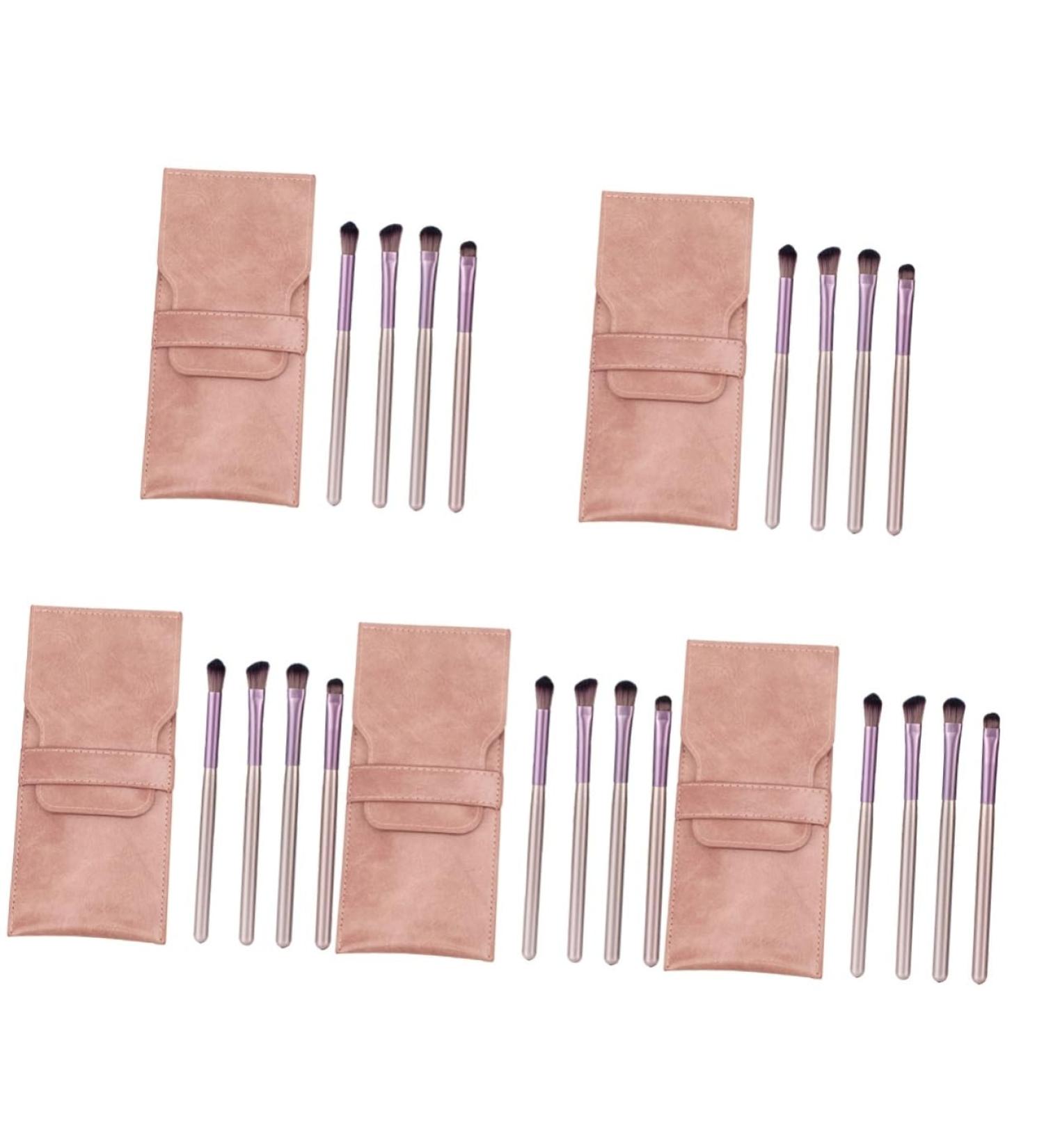 minkissy 5 Sets Eye Shadow Brush Set Powder Applicator Makeup Eyeshadow Makeup Brush Supple Makeup Brush Eye Crease Brush Ladies Suits Wooden Handle Single Cosmetic Miss - Buy Online on GoSupps.com