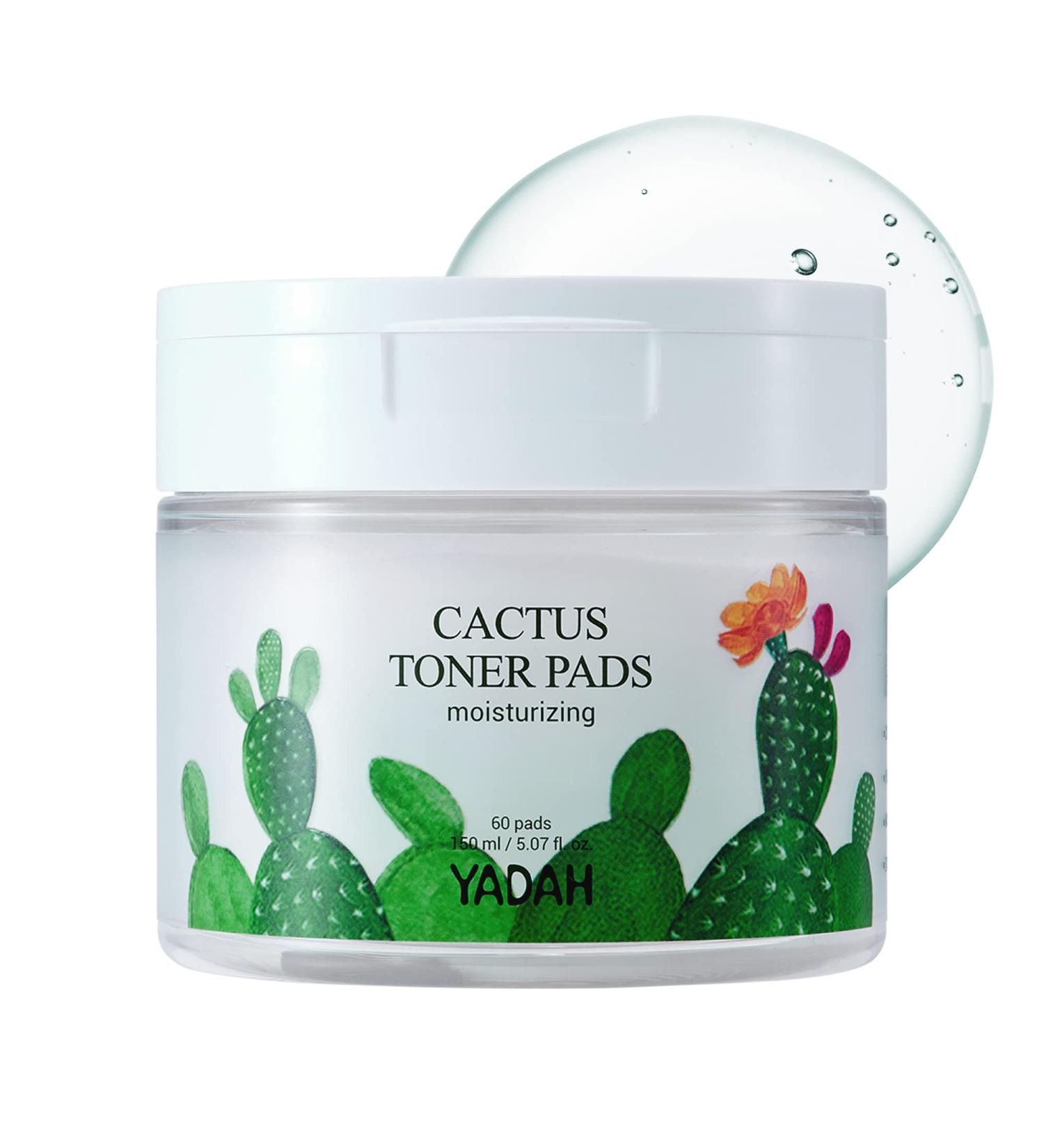 YADAH Cactus Toner Pads 5.07 oz - Cruelty Free Exfoliating Toning Treatment for Clear Skin - Buy Online on GoSupps.com