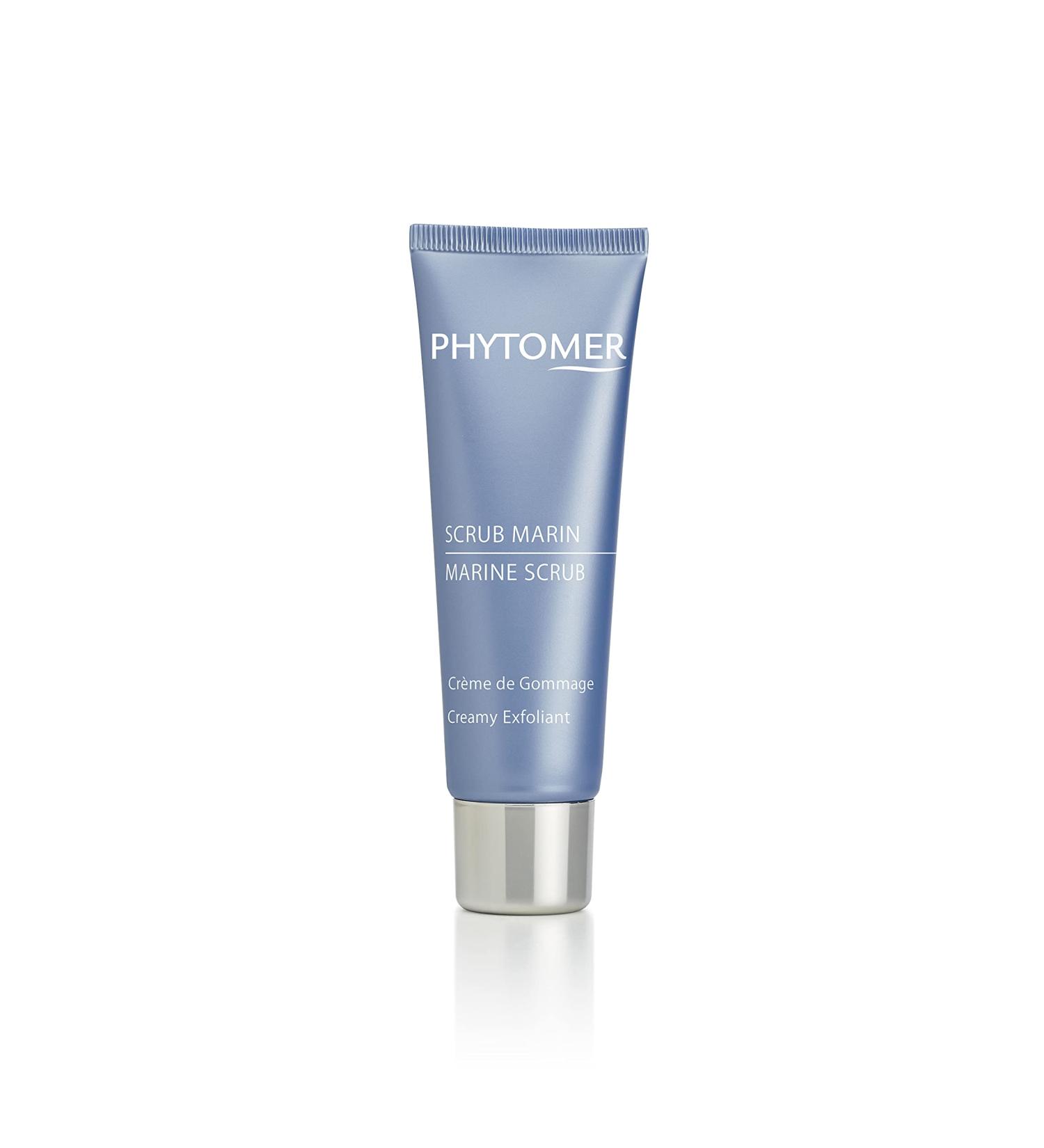 PHYTOMER Marine Scrub Creamy Exfoliant Face Wash | Hydrating Facial Exfoliator for Clearer Softer Skin | Gentle Cleanser for Face & Neck | 50ml - Buy Online on GoSupps.com