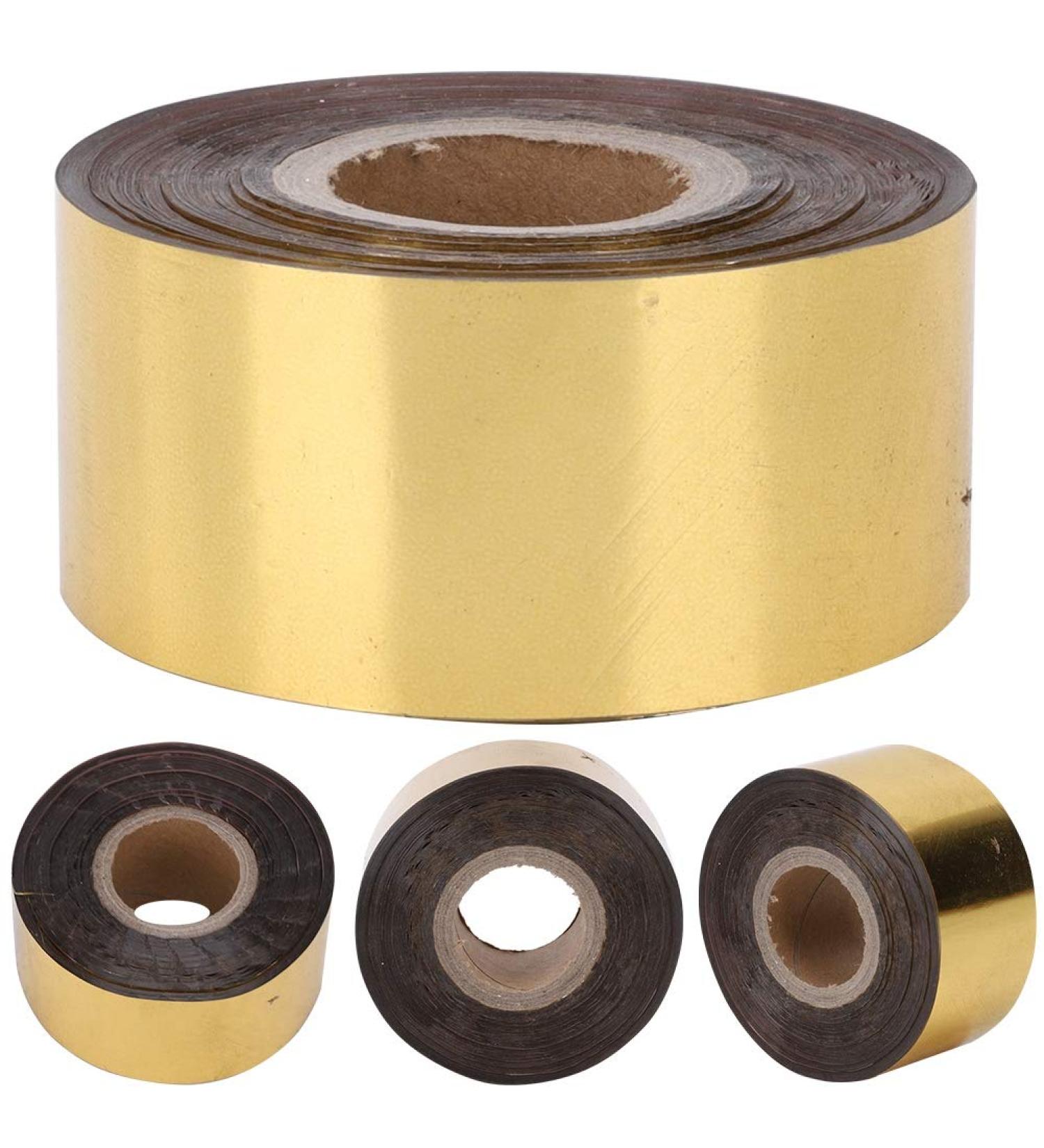 Eurobuy Hot Foil Stamping Paper - 3cm Width 120m - DIY Decoration for Leather, Cloth, Package Box - Gold Embossing Accessory - Buy Online on GoSupps.com